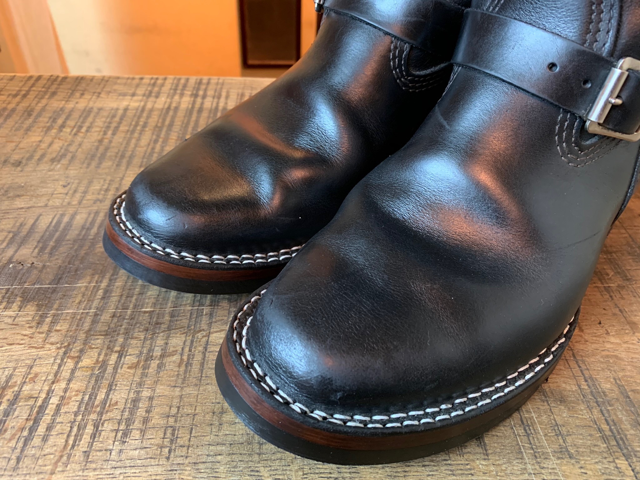 Wesco(ウエスコ) ナローエンジニアブーツ BOSS 先芯抜き vibram#705ソールカスタム: ソールリペア＆カスタム RED CLOUD