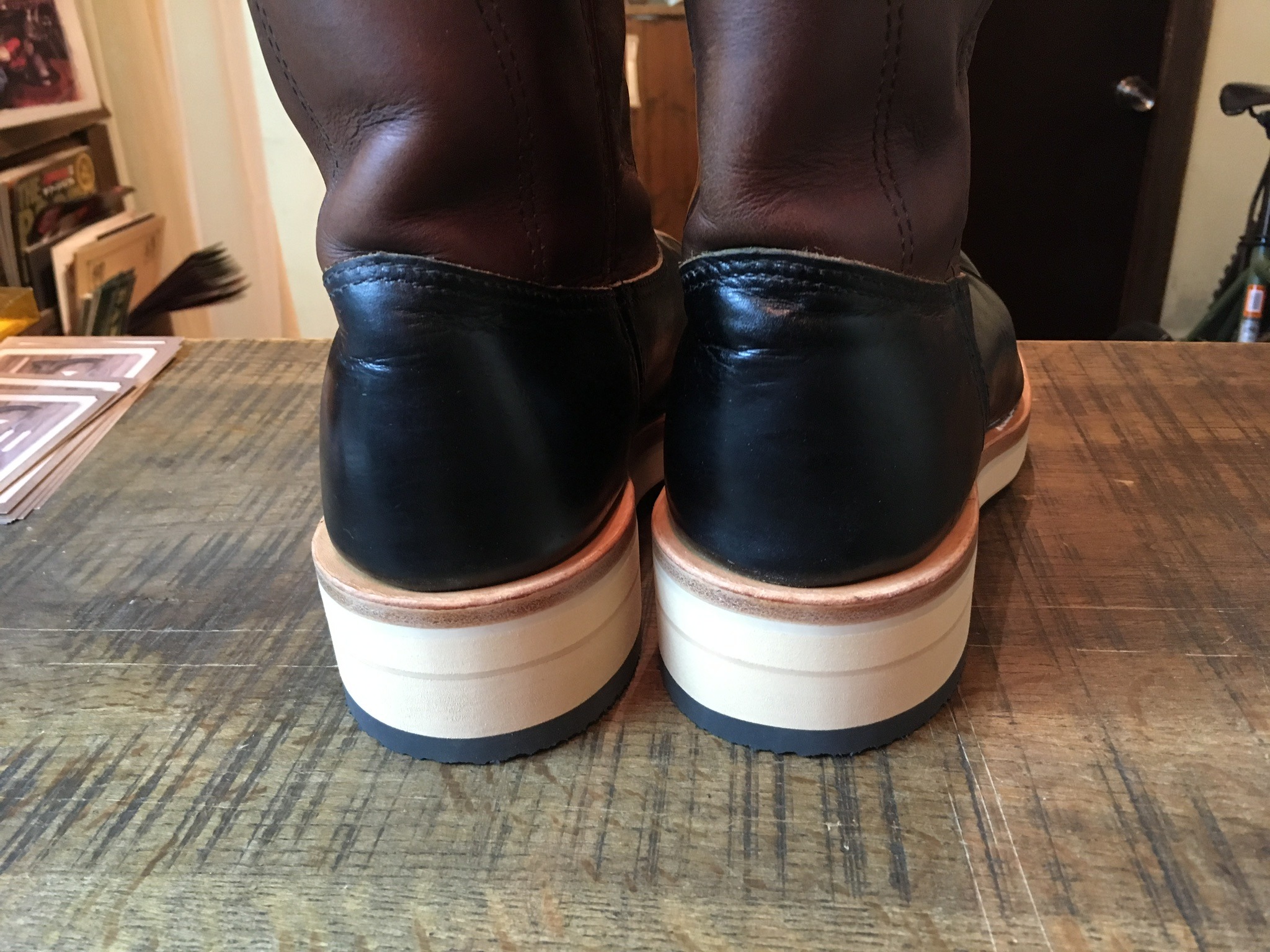Redwing ペコスブーツ ダブルステッチ クレープソールカスタム Redwing ペコスブーツ ダブルステッチ クレープソールカスタム