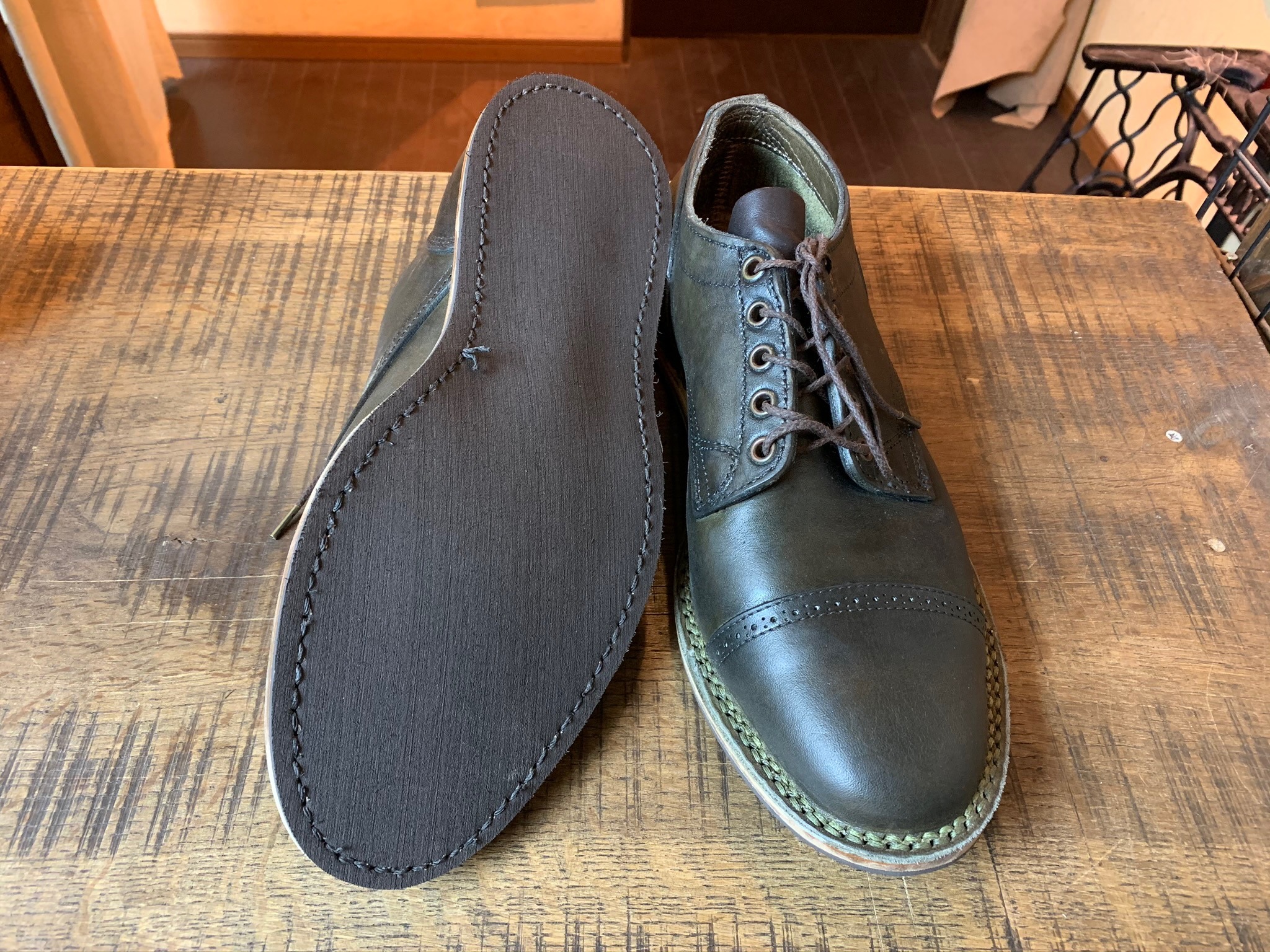 Viberg (ヴァイバー) キャップトゥオックスフォード vibram#2021ソール