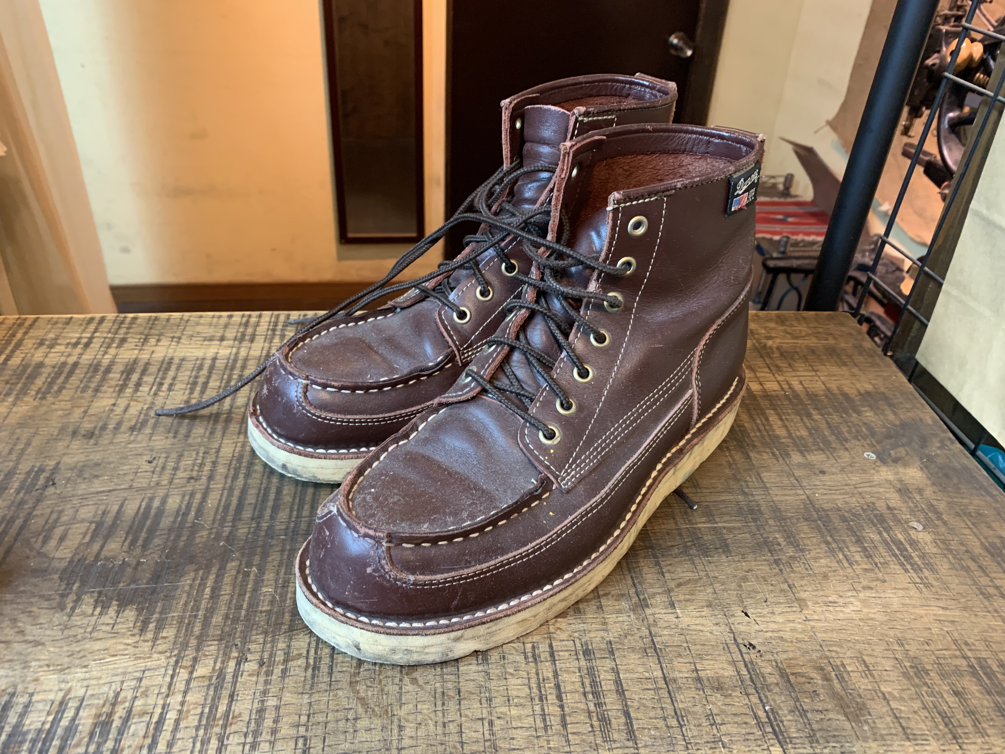 Danner (ダナー) モックトゥブーツ vibram#4014ソール交換: ソール