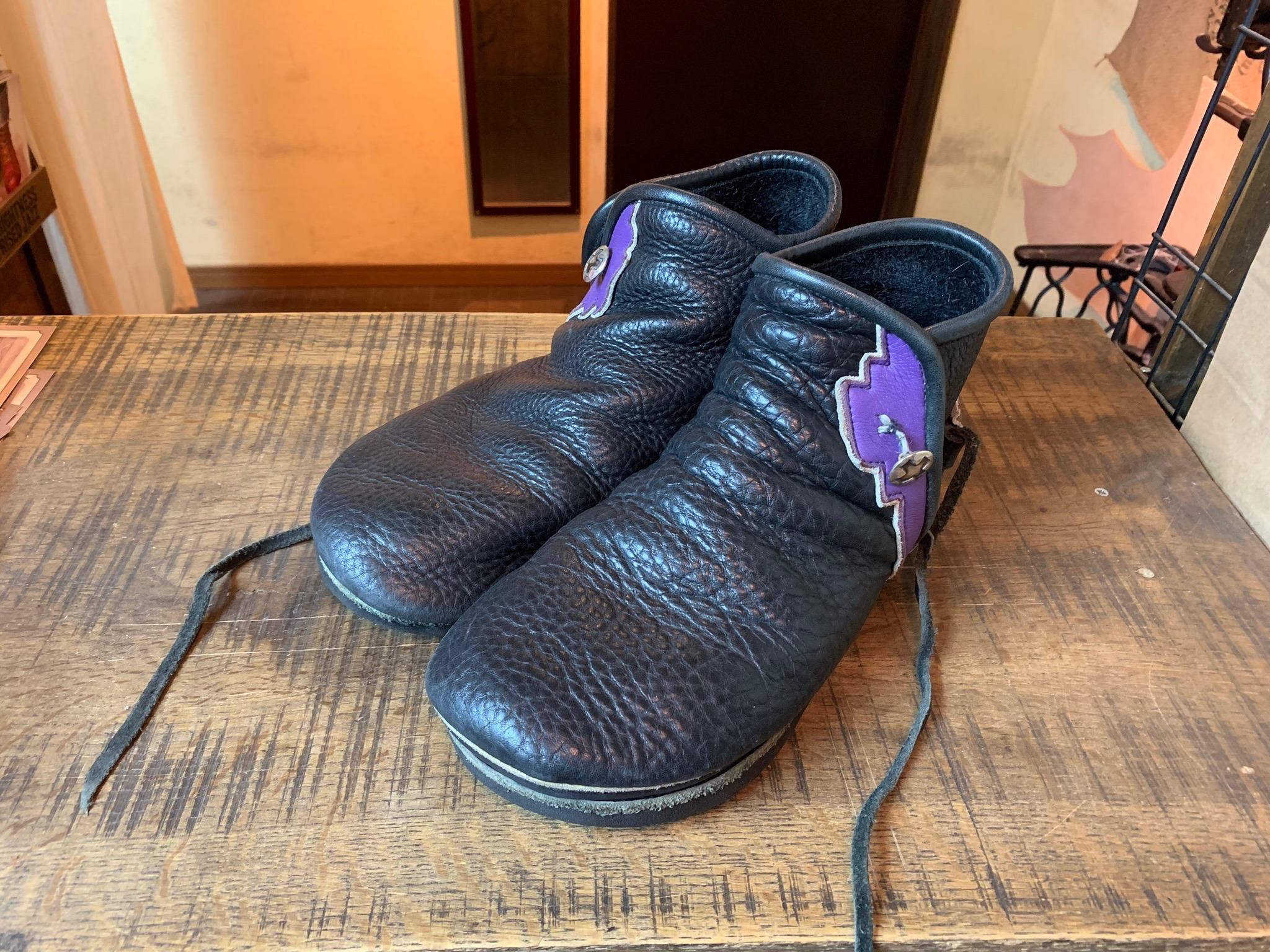 ロンボイド モカシン vibramEVA (オフホワイト) ソール交換 ロンボイド モカシン vibramEVA (オフホワイト) ソール交換