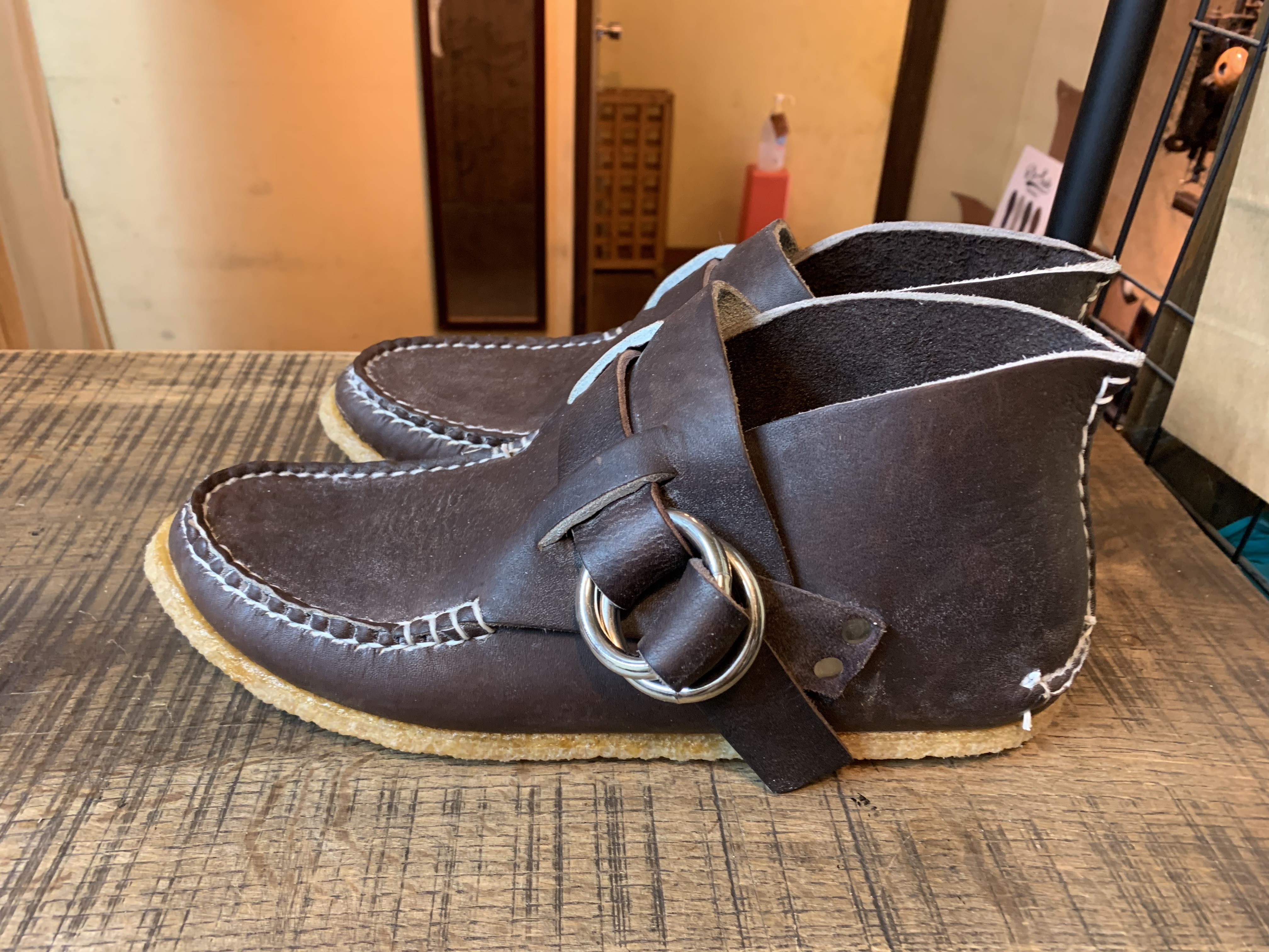 アローモカシン リングブーツ vibram#8327 ソール交換: ソールリペア