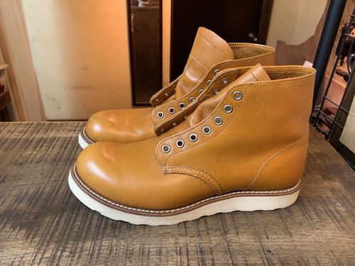 Redwing 9871 ラウンドトゥ vibram#435 ソールカスタム: ソールリペア＆カスタム RED CLOUD