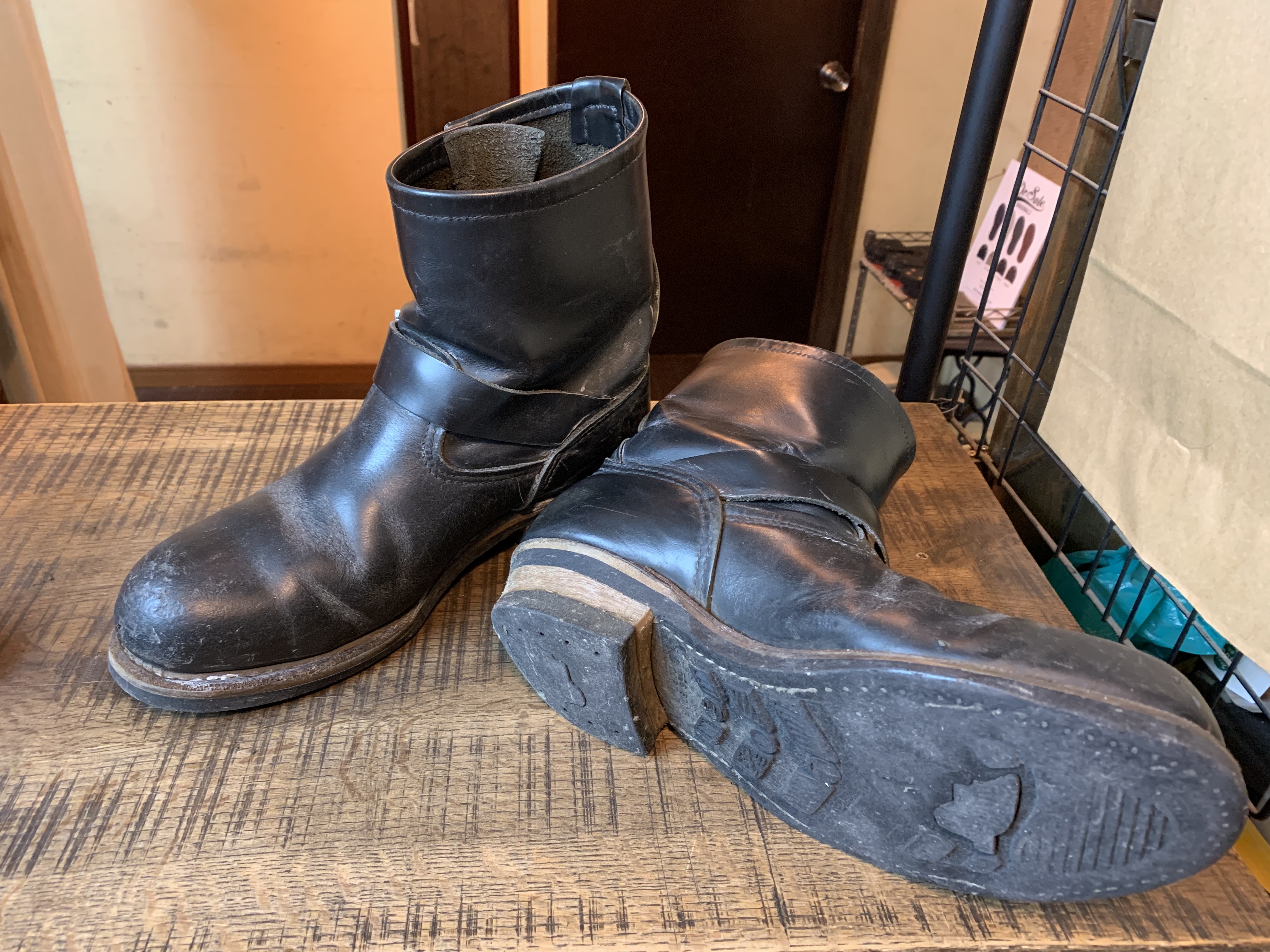 Redwing 2976 ショートエンジニアブーツ vibram#4014 ソールカスタム