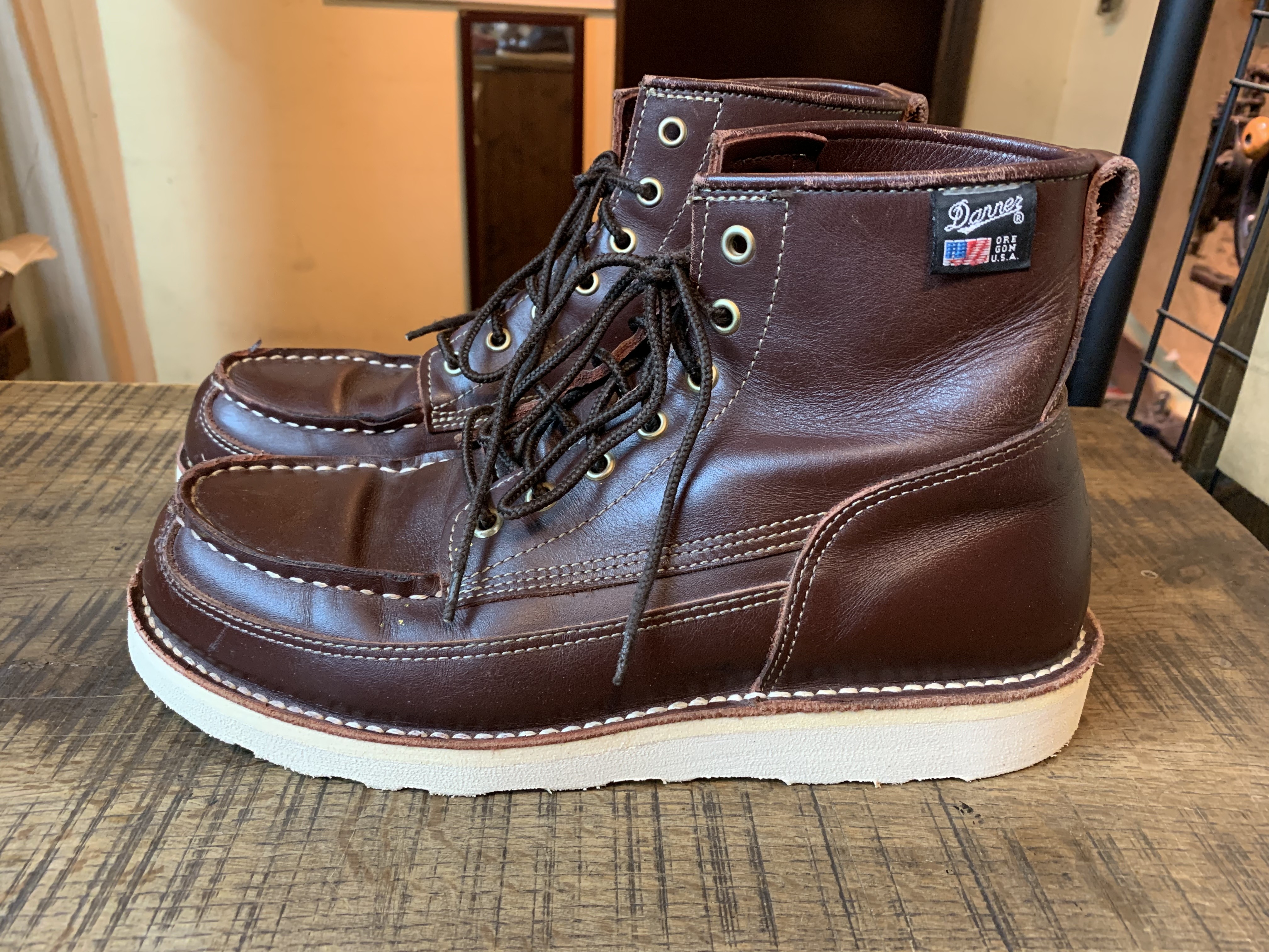 経典 Danner (ダナー) モックトゥブーツ vibram#4014ソール交換 靴