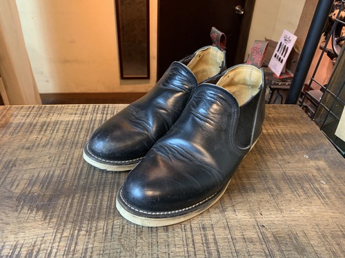 Redwing 8142 サイドゴアブーツ ロメオ vibram#100ソール交換: ソールリペア＆カスタム RED CLOUD