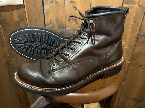 REDWING 2933 ラインマンブーツ vibram#430オールソールカスタム 