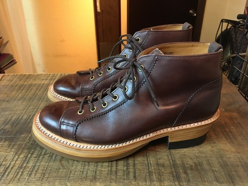Tricker's(トリッカーズ) モンキーブーツ フロントダブルレザーミッド
