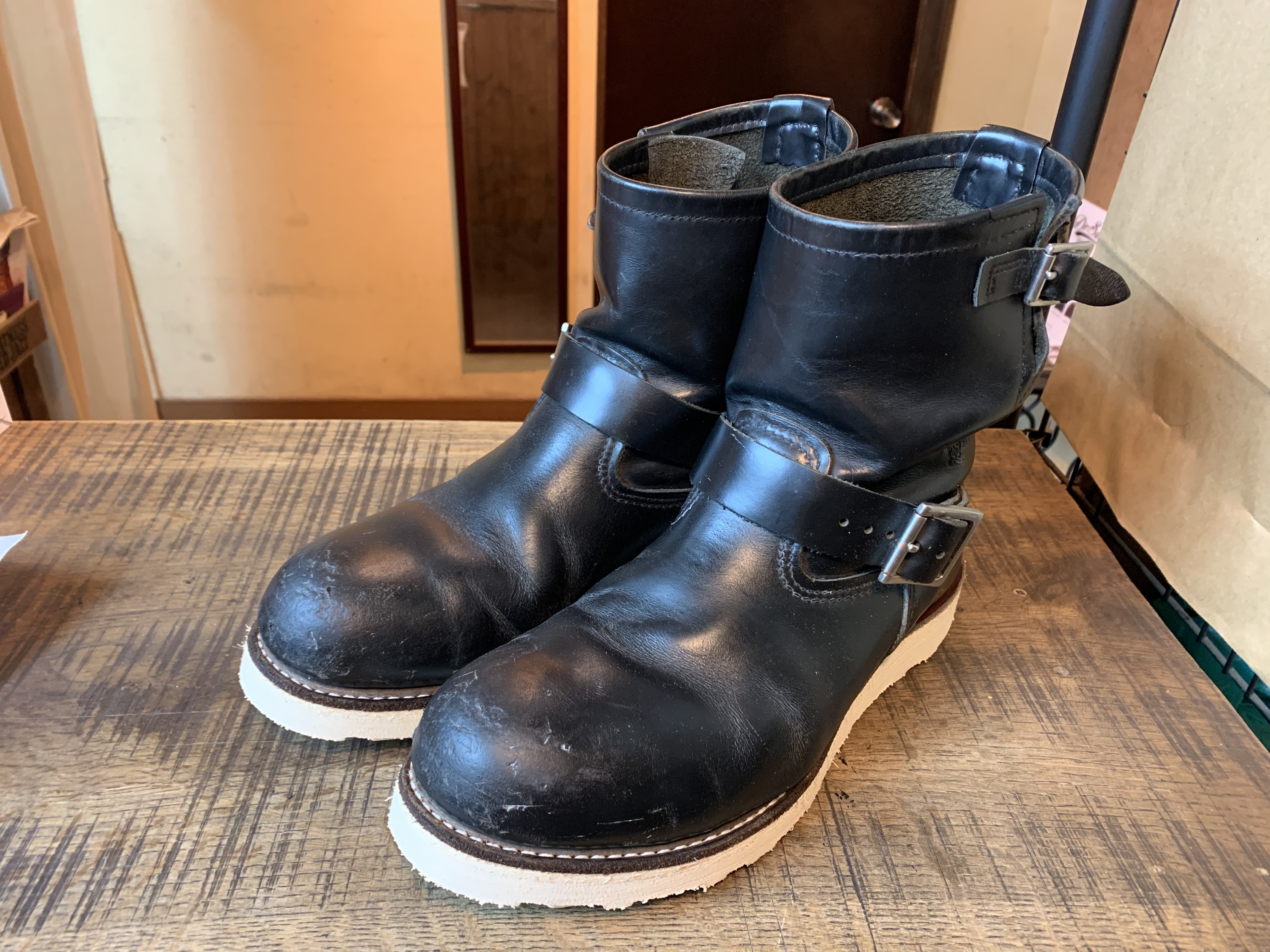 Redwing 2976 ショートエンジニアブーツ vibram#4014 ソールカスタム