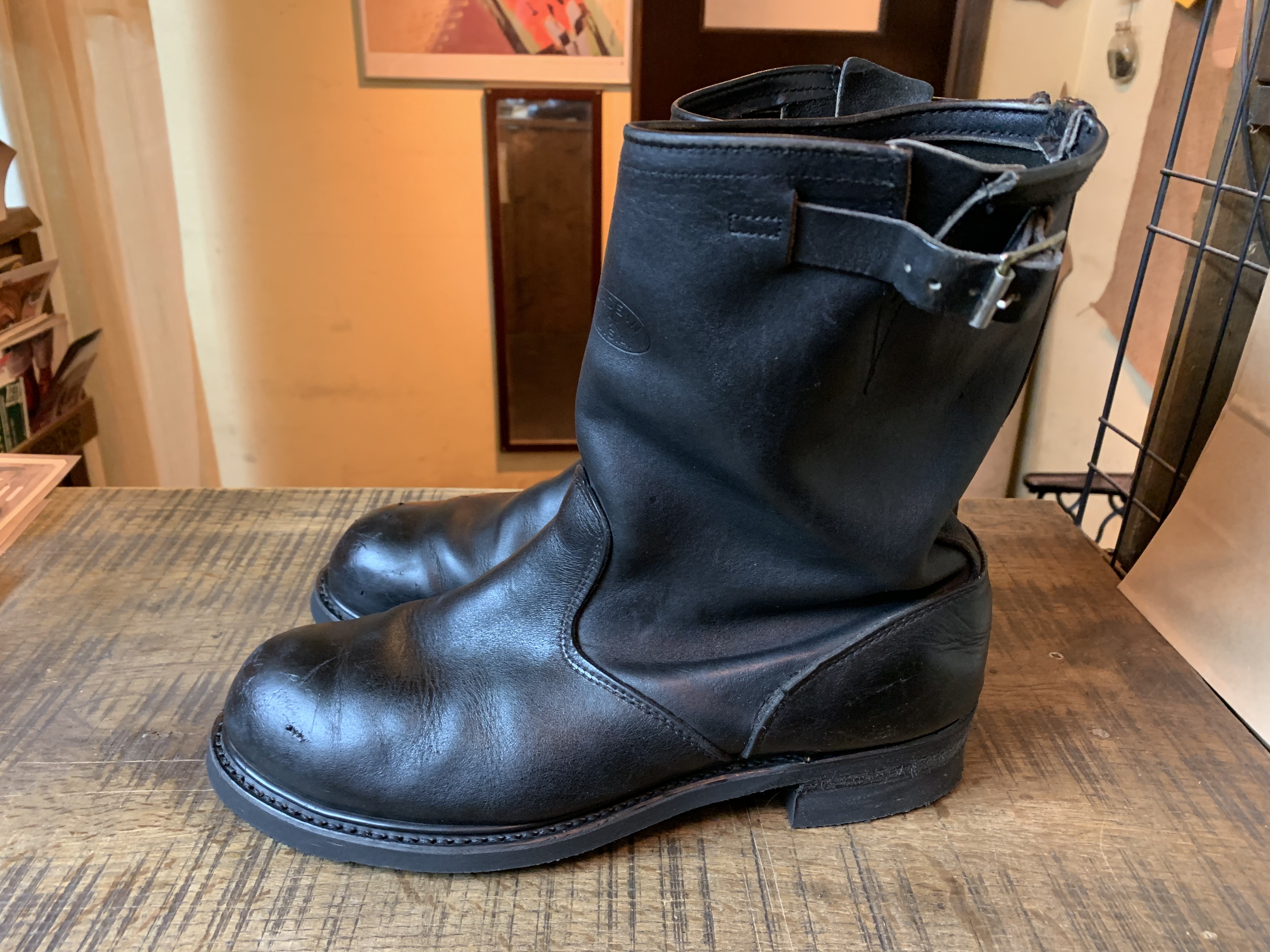 ビンテージエンジニアブーツ vibram#427ソール＆#424ヒールカスタム