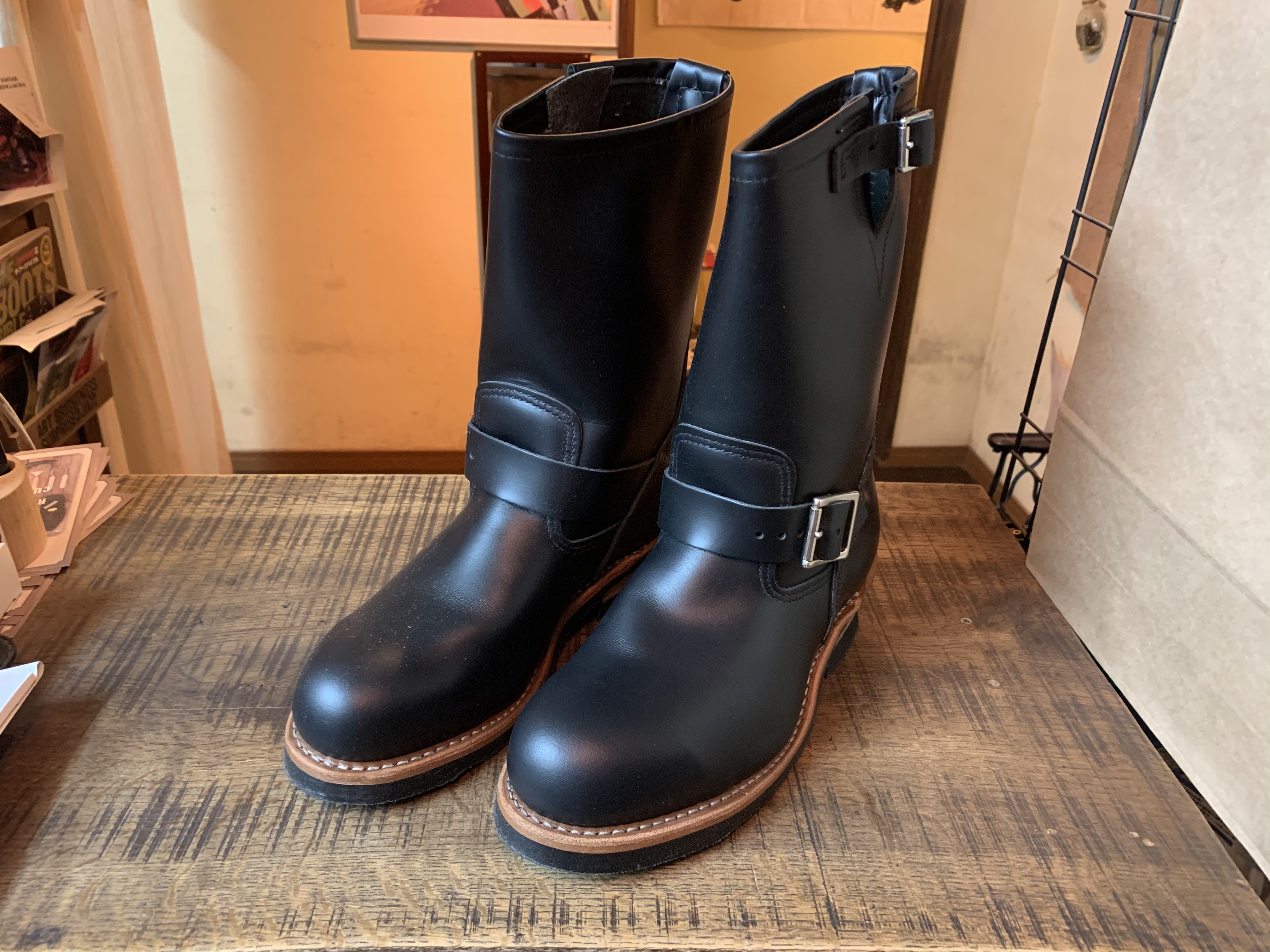 超希少】RED WING エンジニアブーツ PT83縦羽タグ 茶芯 黒