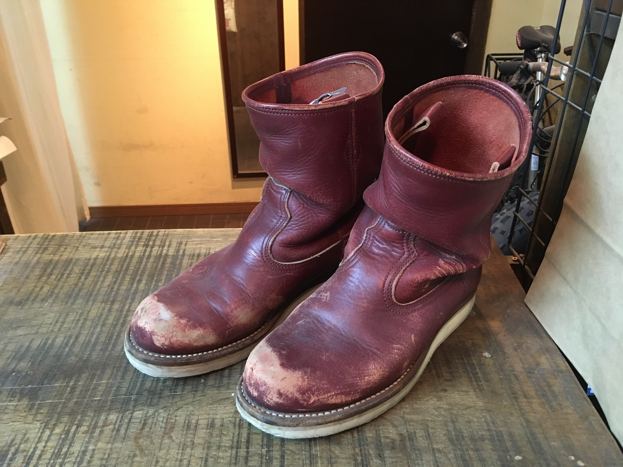 Cushman(クッシュマン) ペコスブーツ vibram#4014ソール交換: ソール