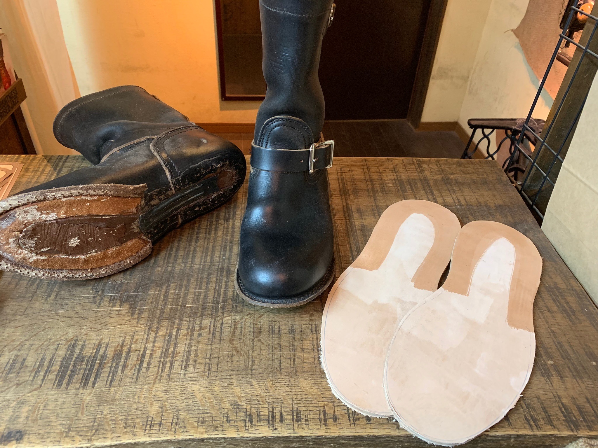 Viberg(ヴァイバー) エンジニアブーツ vibram#2021(サンド