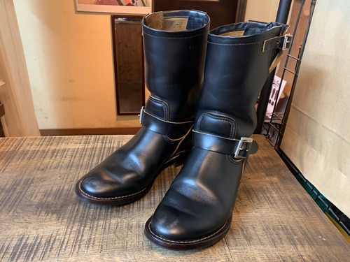 Redwing 2966 エンジニア 先芯抜き＋フラットボックス加工 レザーソール＆キャッツポウヒールカスタム: ソールリペア＆カスタム RED  CLOUD