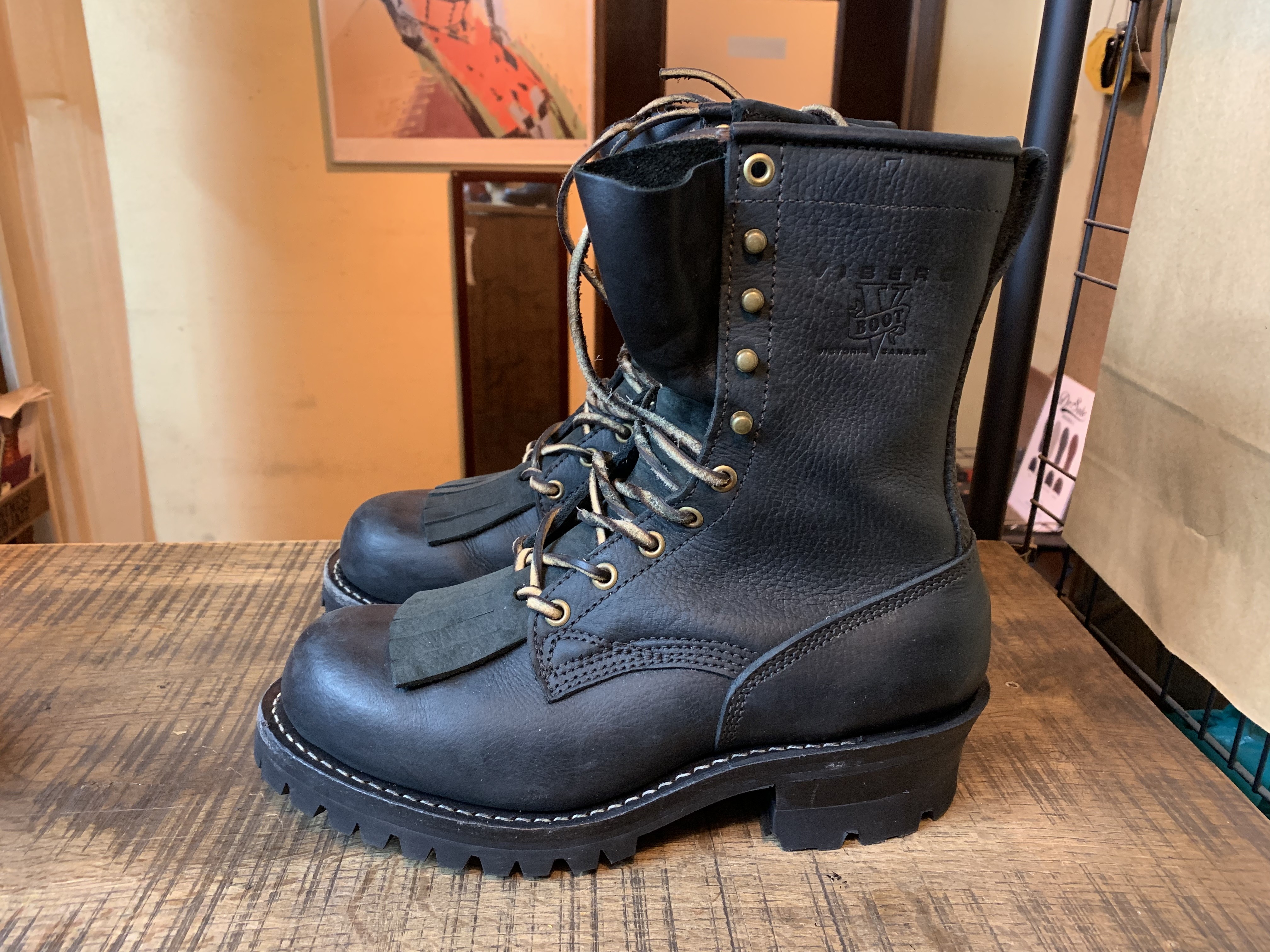 Viberg (ヴァイバー、ビバーグ) ネイルダウンロガーブーツ vibram#132