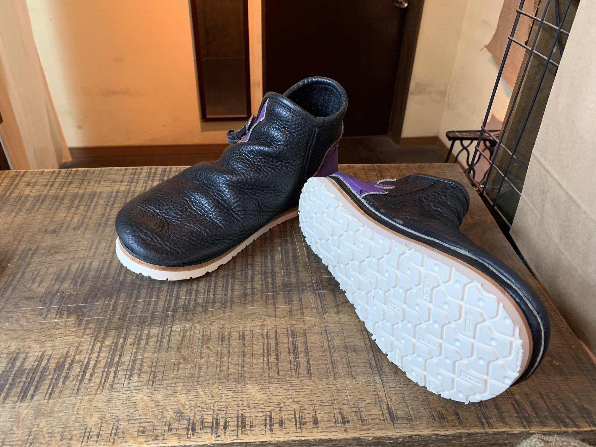 Basil ブラウン モカシン Vibramソール Basil ブラウン モカシン Vibramソール