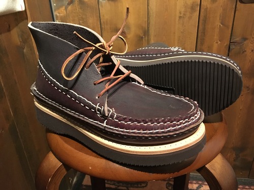 最終価格　アローモカシン　arrowmocassin ブラック　US8.5 ARROW MOCCASIN アローモカシン レースアップモカシン 3