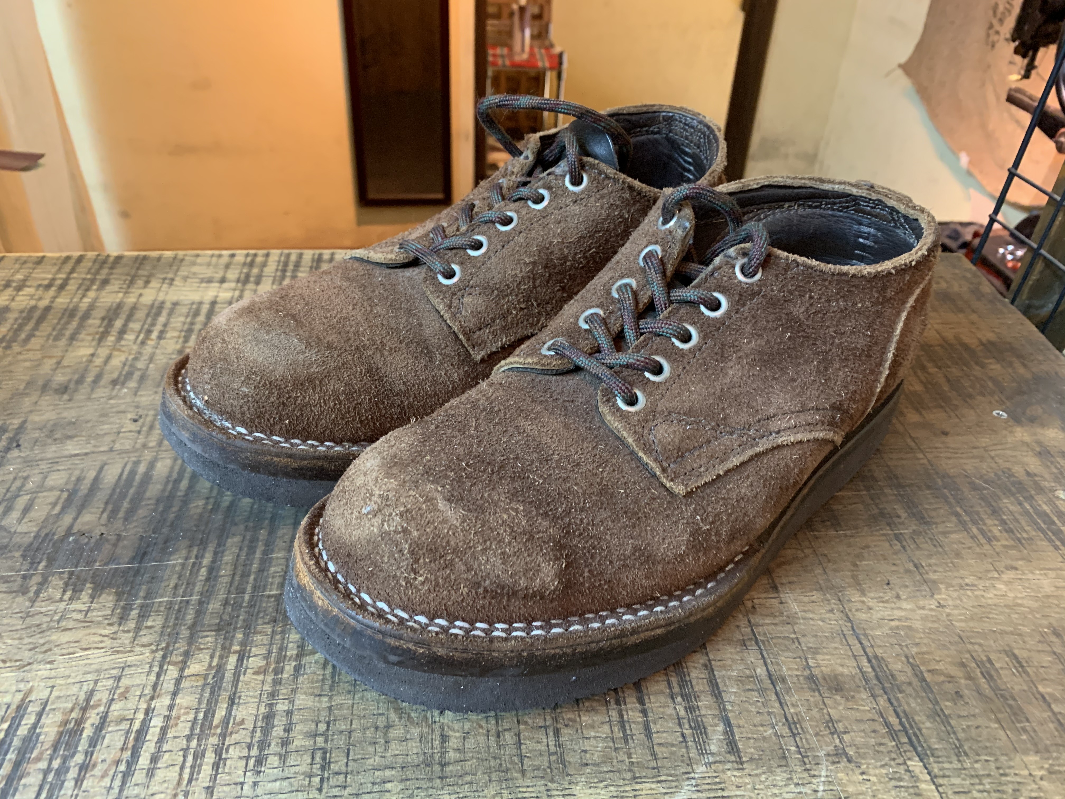 Viberg(ヴァイバー) オックスフォードブーツ コマンドソールカスタム: ソールリペア＆カスタム RED CLOUD