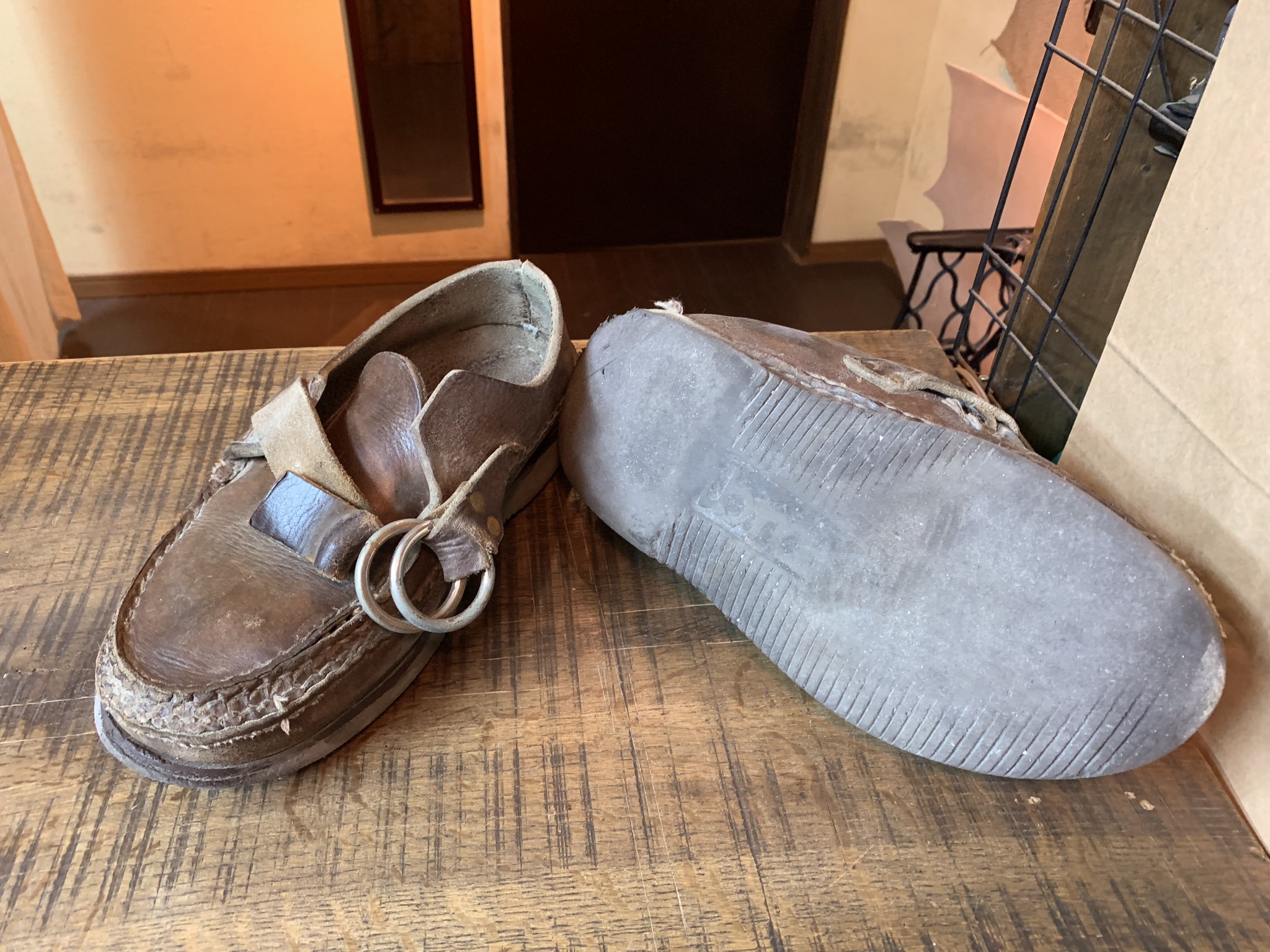アローモカシン　Arrow Moccasin ビブラムソール ARROW MOCCASIN(アローモカシン) レザーミッドソール vibramEVA