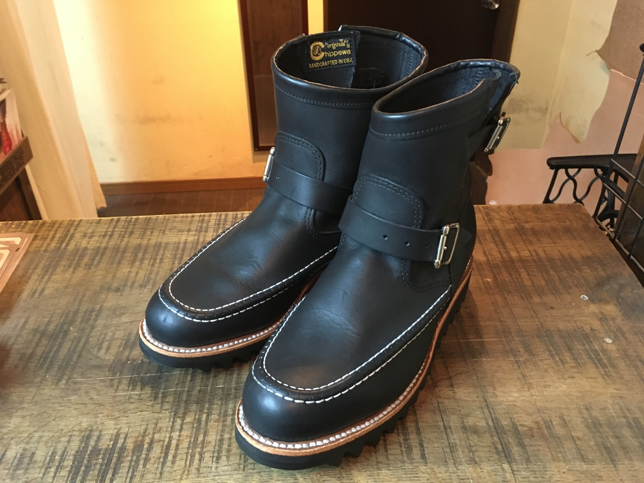 CHIPPEWA　モックトゥブーツ