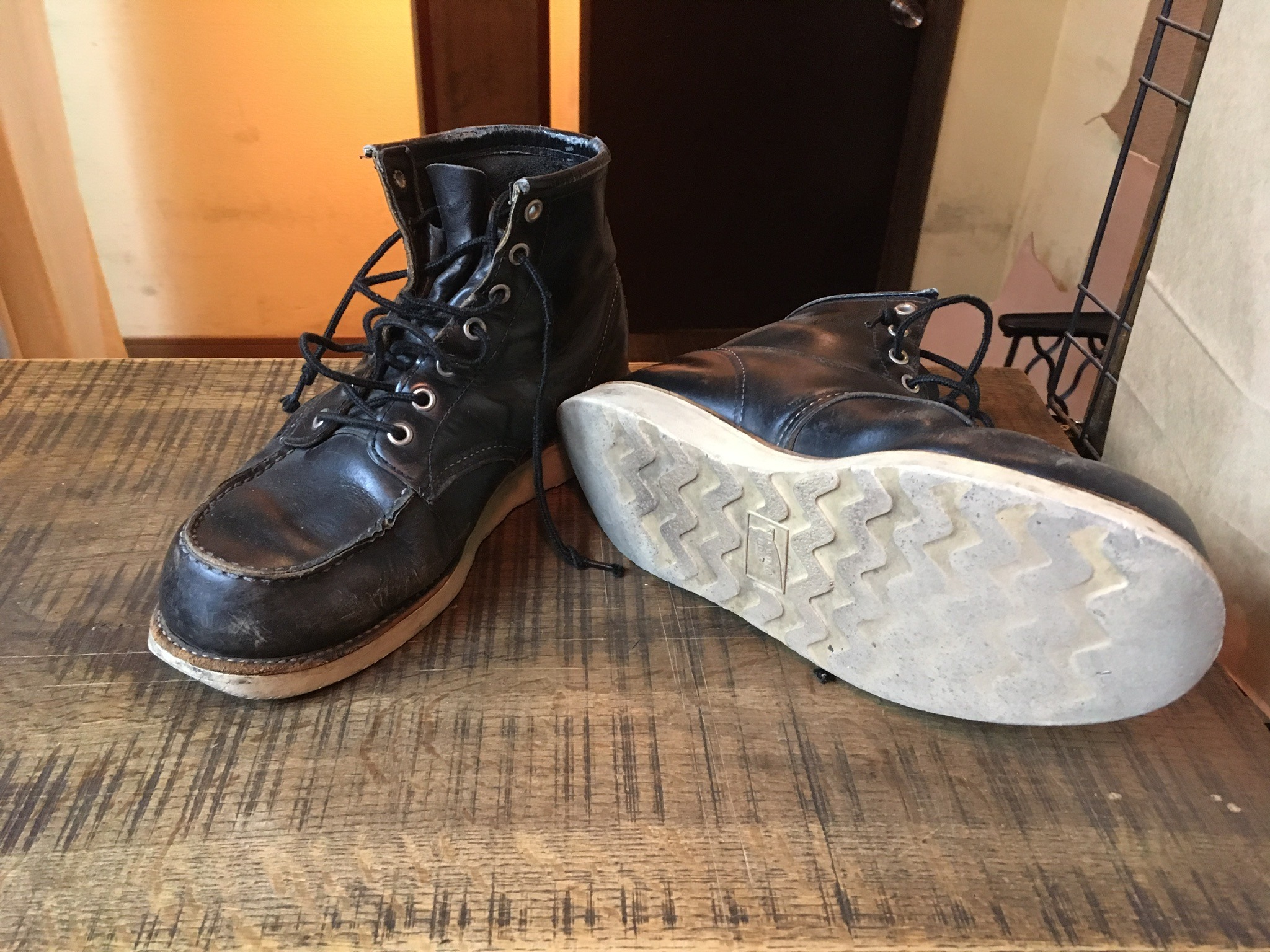 REDWING(レッドウイング) vibram#148ソールカスタム 履き口修理