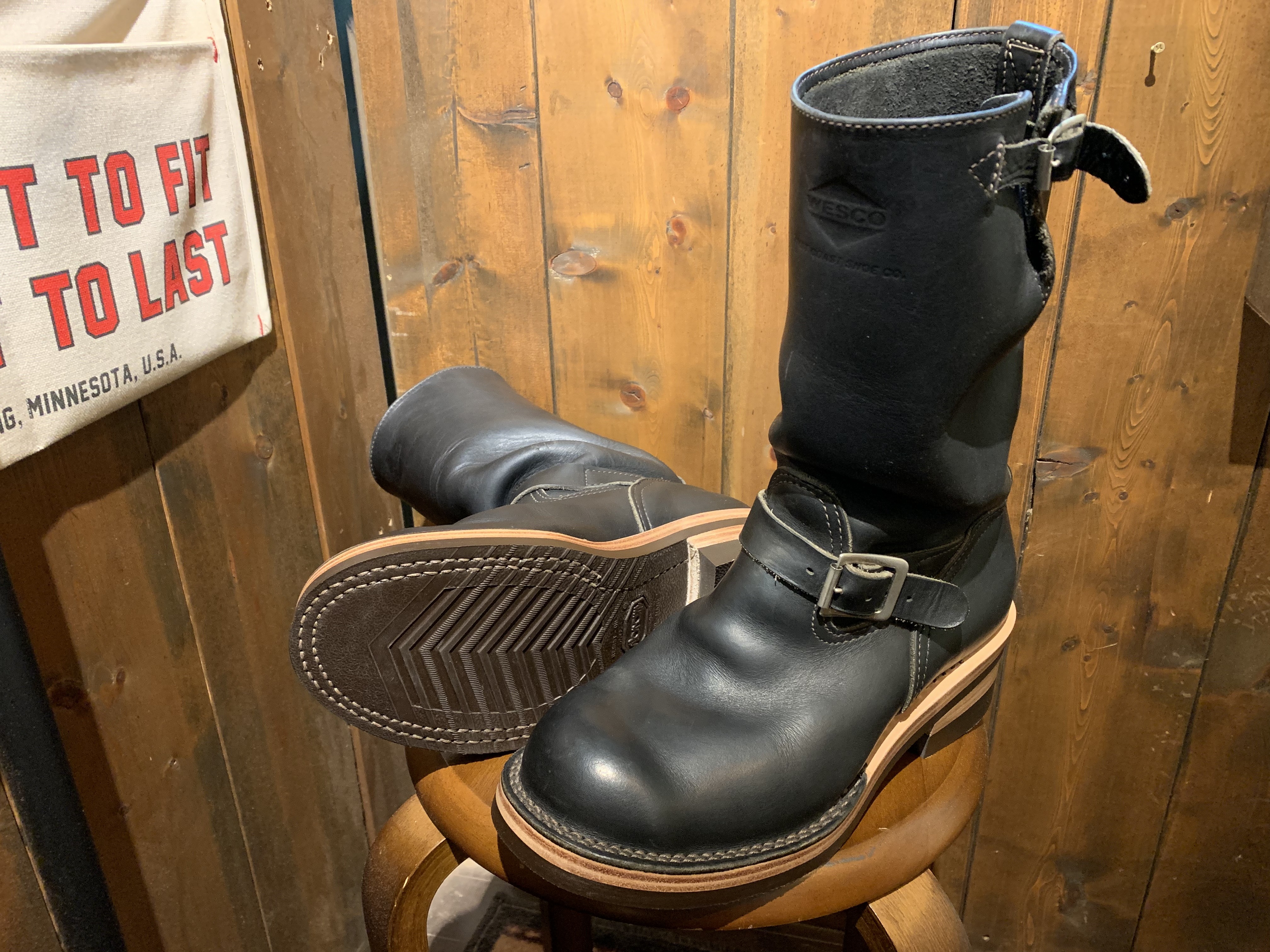 Wesco (ウエスコ) Boss ダブルレザーミッド vibram#700(ブラウン) ソール交換: ソールリペア＆カスタム RED CLOUD