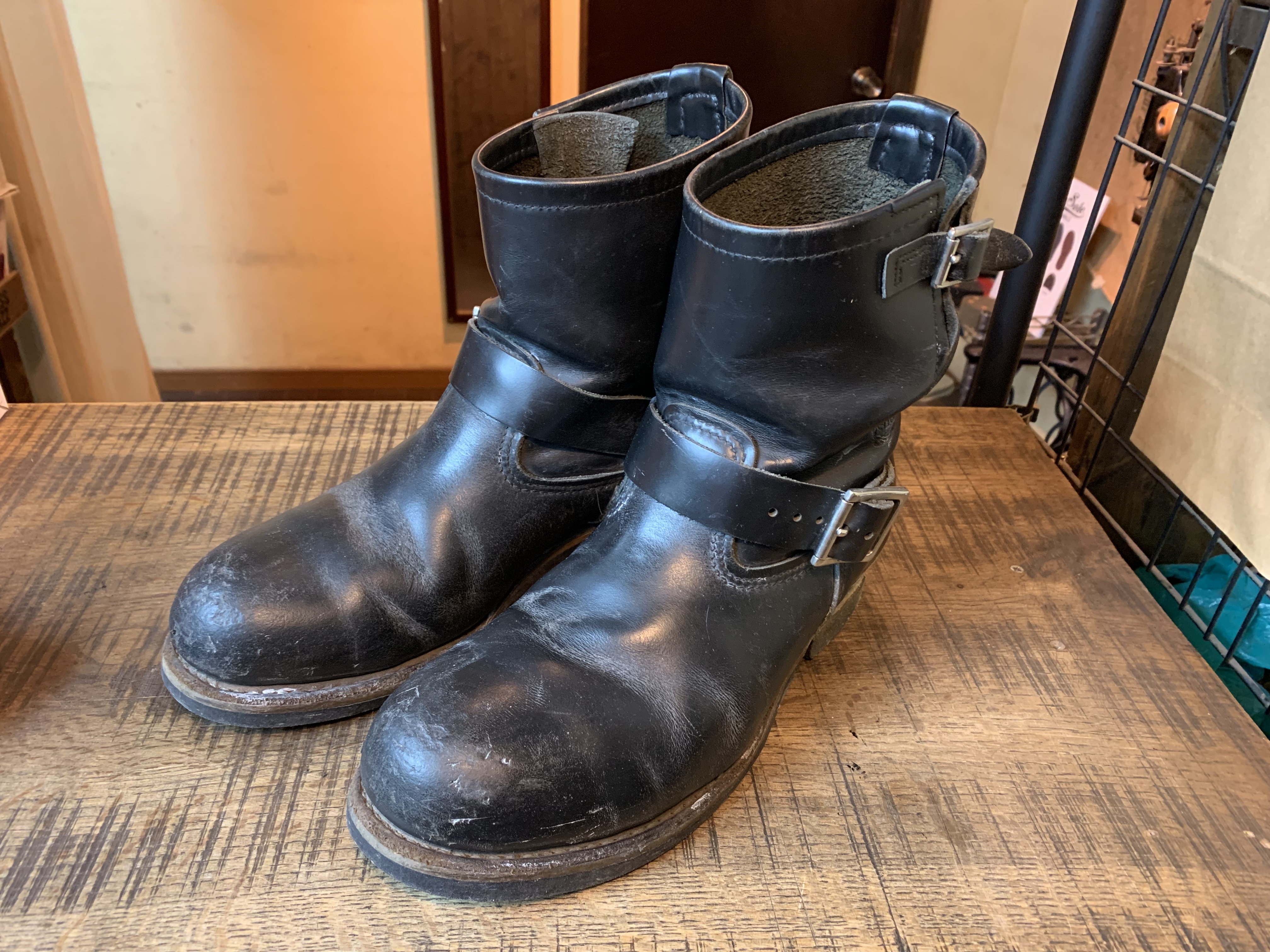 Redwing 2976 ショートエンジニアブーツ vibram#4014 ソールカスタム 