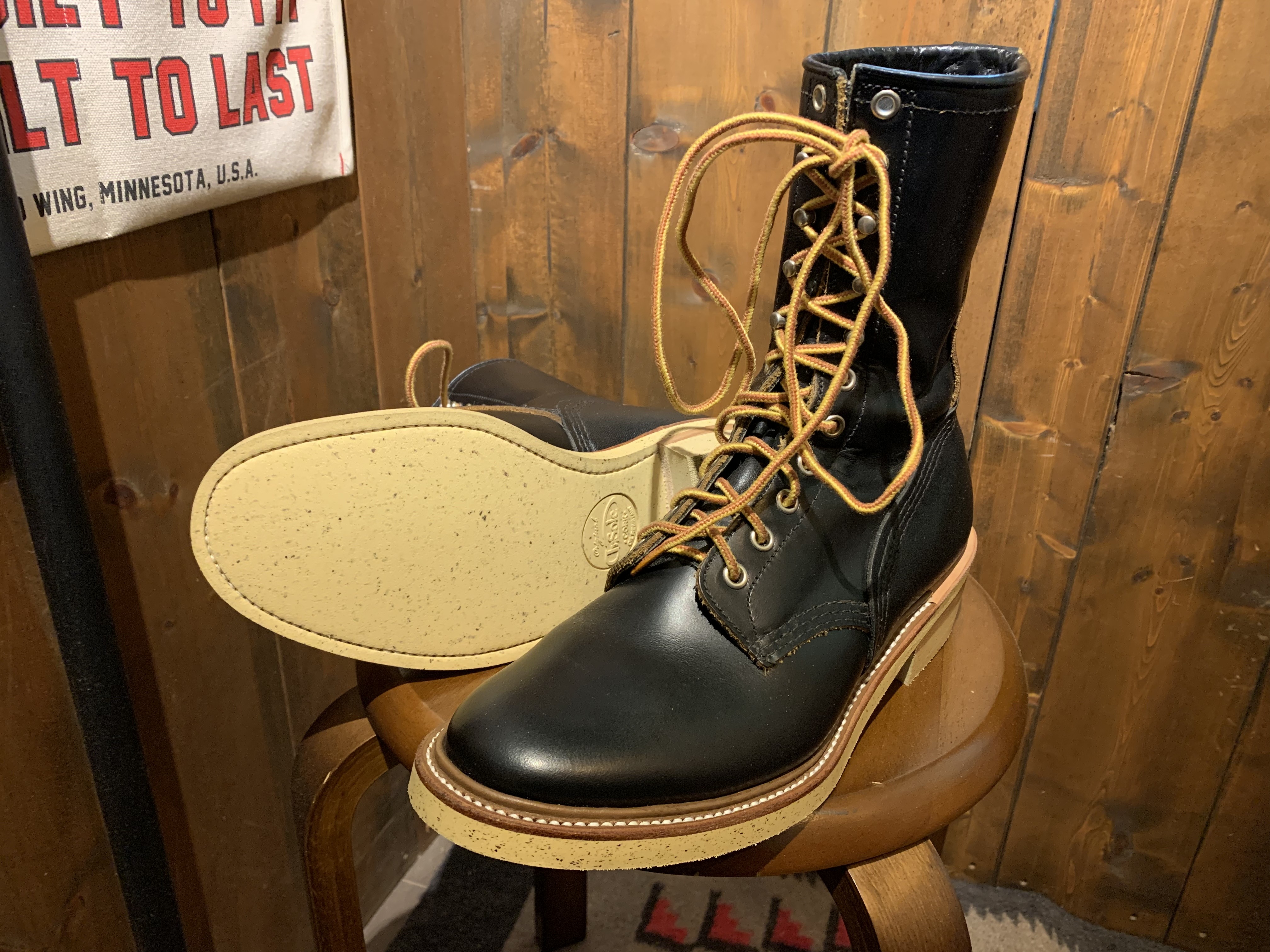 Redwing 9210 ロガーブーツ フラットボックス加工 Dr.sole コ