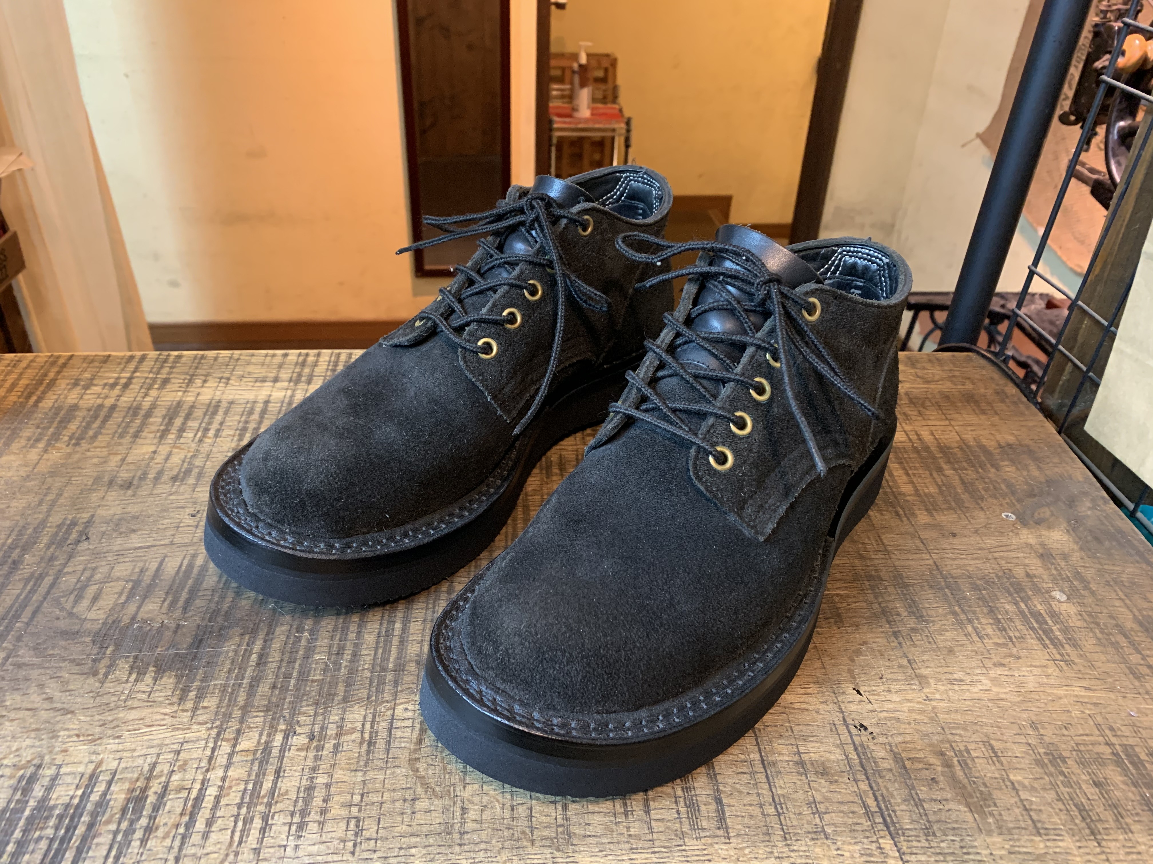 HATHORN (ハソーン) オックスフォードブーツ ダブルステッチ加工