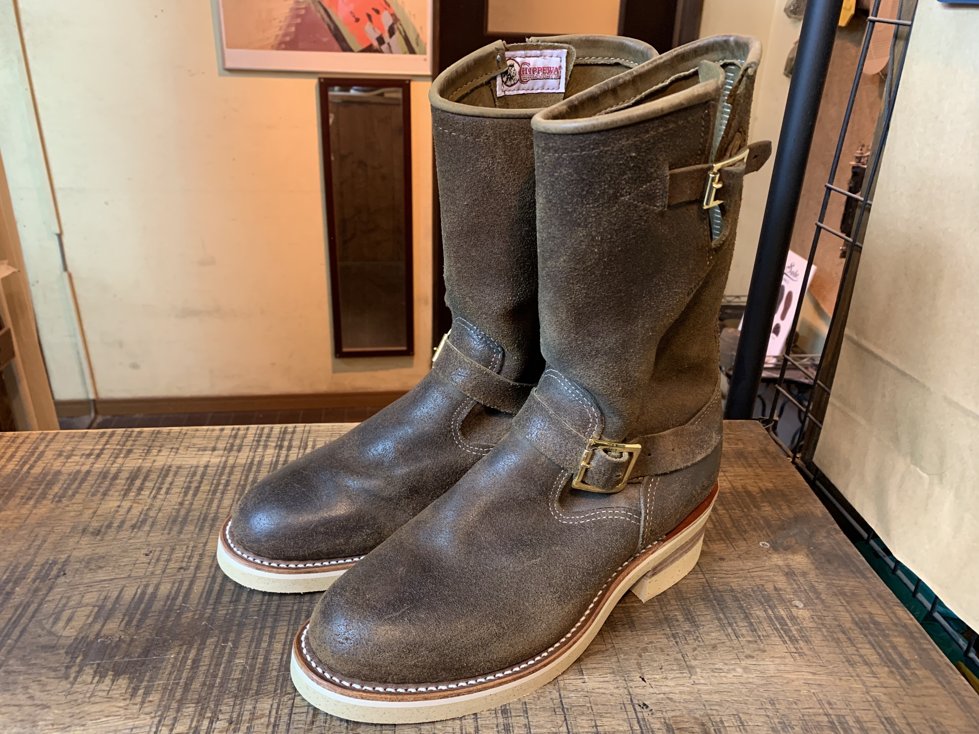 上品 Chippewa ブーツ Brasstokyo カスタム リラスト Clinch jsu.osubb.ro