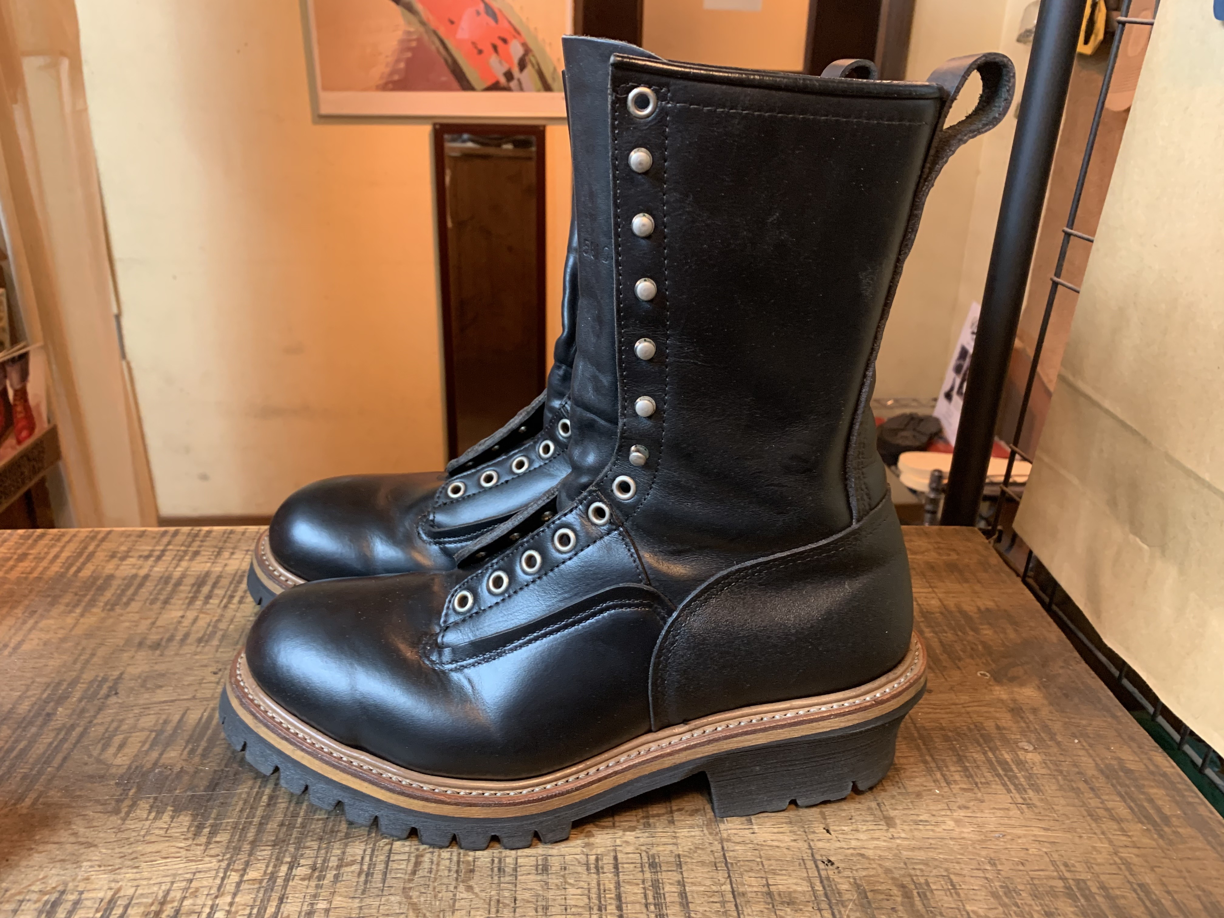 Redwing (レッドウイング) ロガーブーツ vibram#2021ソールカスタム: ソールリペア＆カスタム RED CLOUD