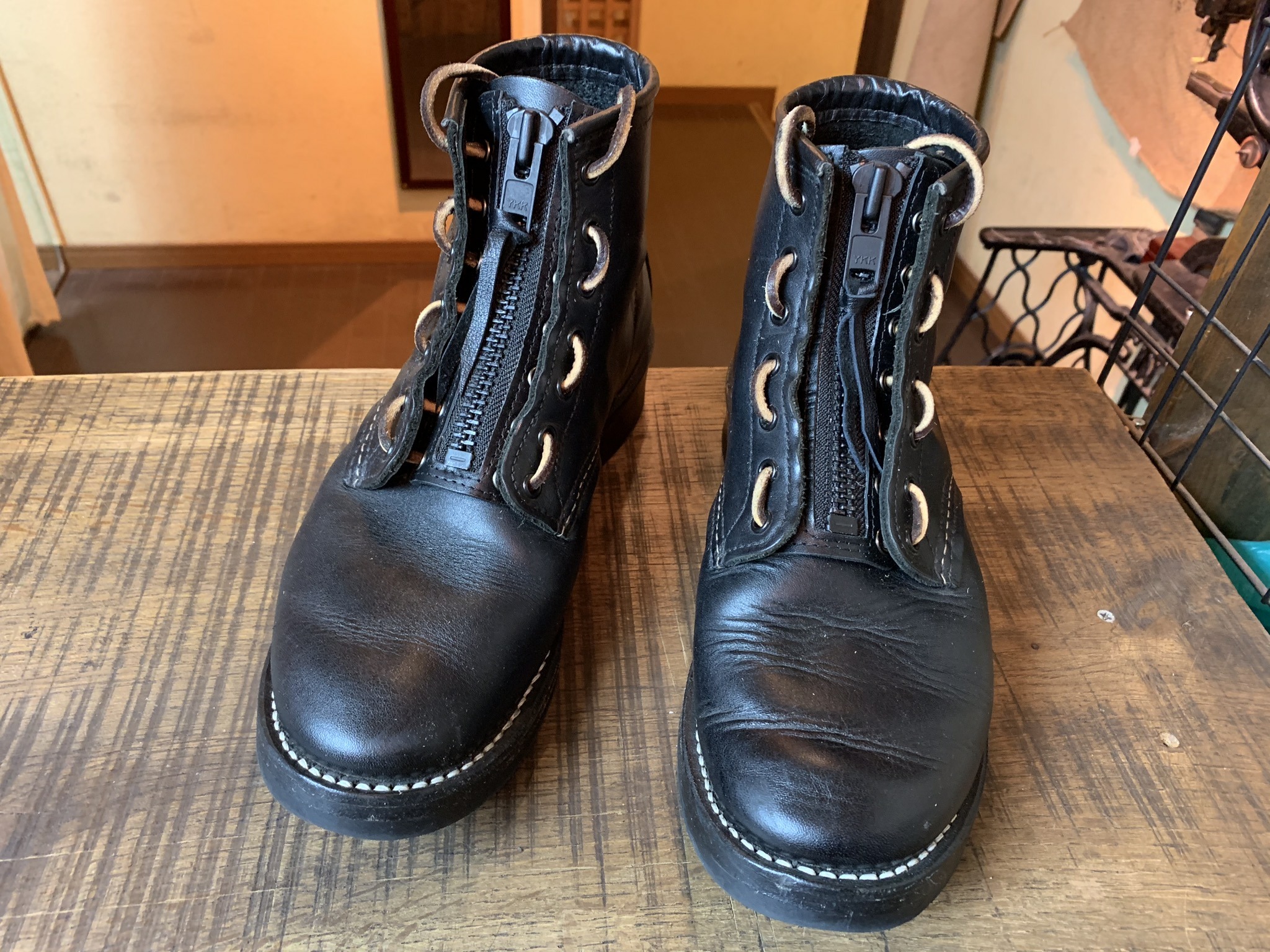 REDWING ベックマン レースインジッパー ファイヤーマンブーツカスタム