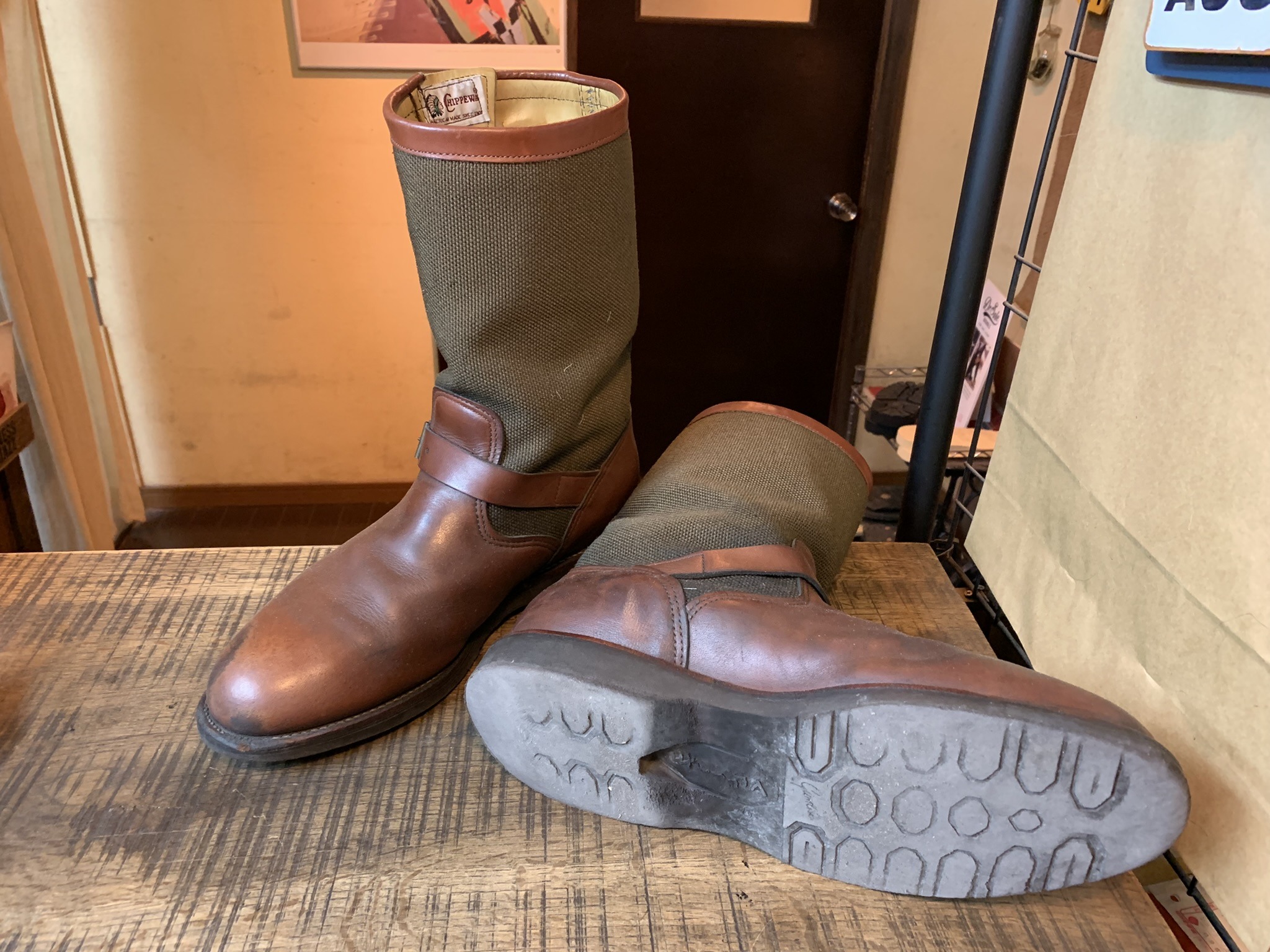 CHIPPEWA (チペワ) スネークブーツ vibram#2021ソール交換: ソール