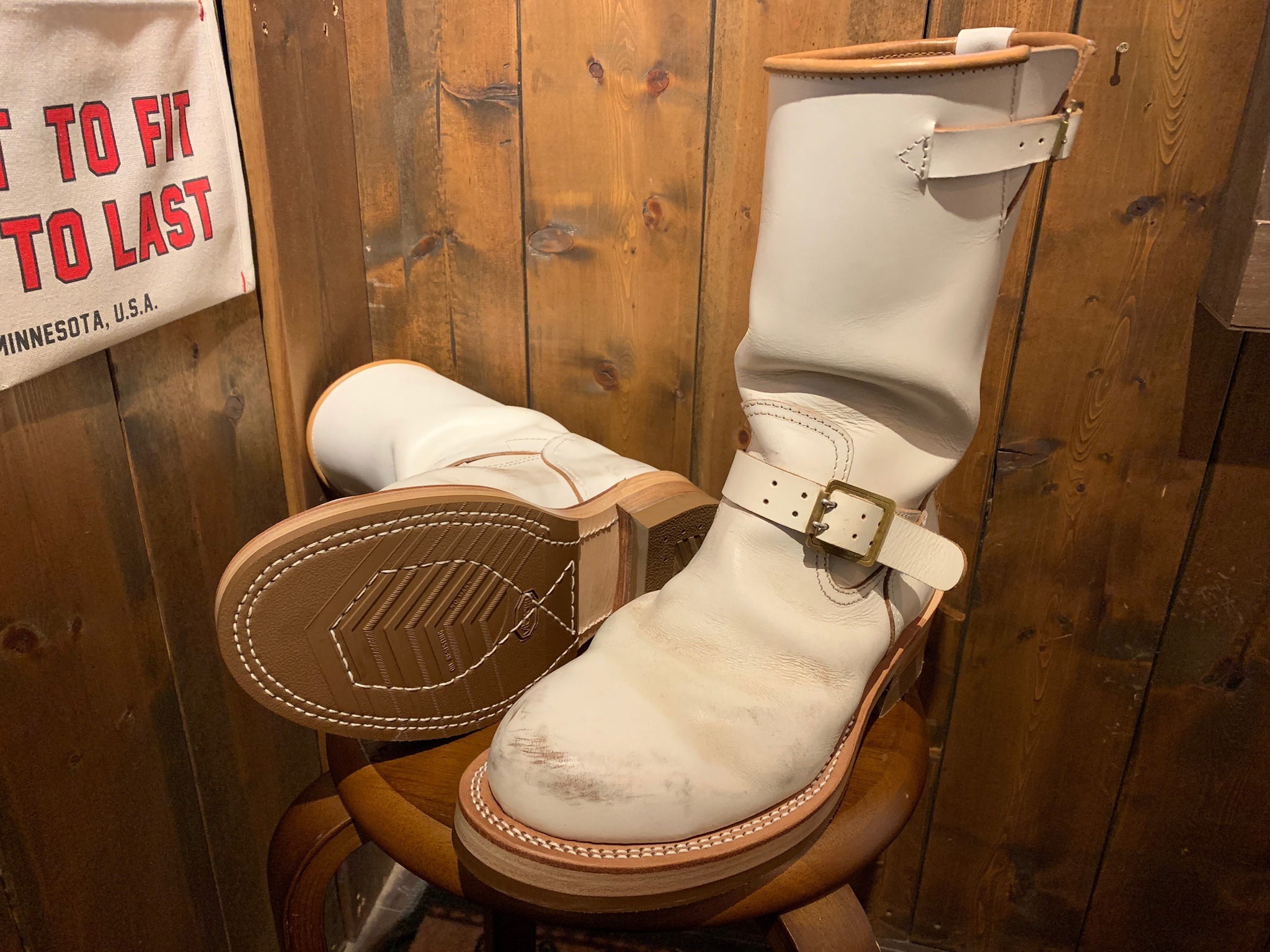 MADE IN GM JAPAN milk vibram#705ソール交換＆インソール、カウンター