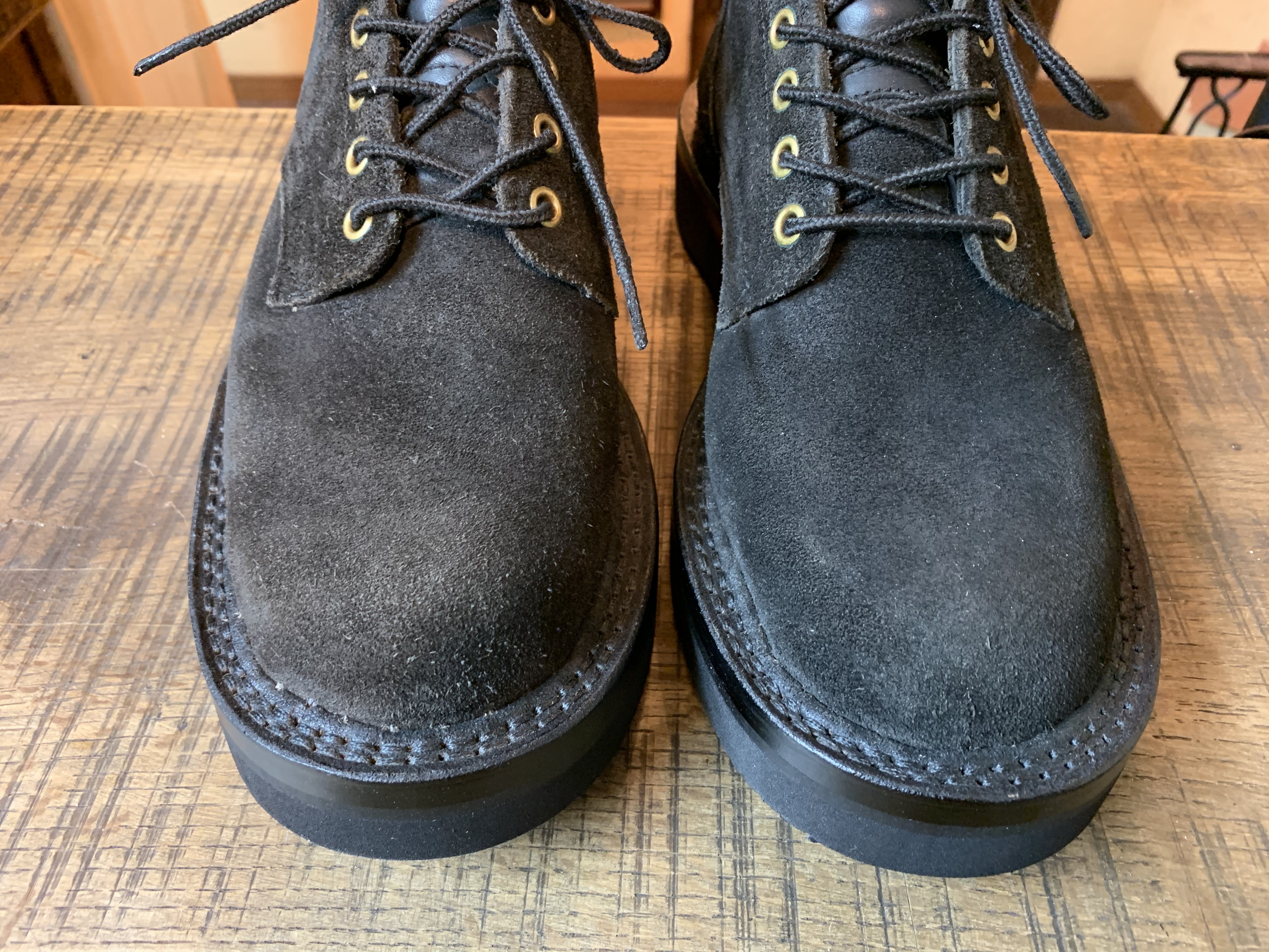 HATHORN (ハソーン) オックスフォードブーツ ダブルステッチ加工