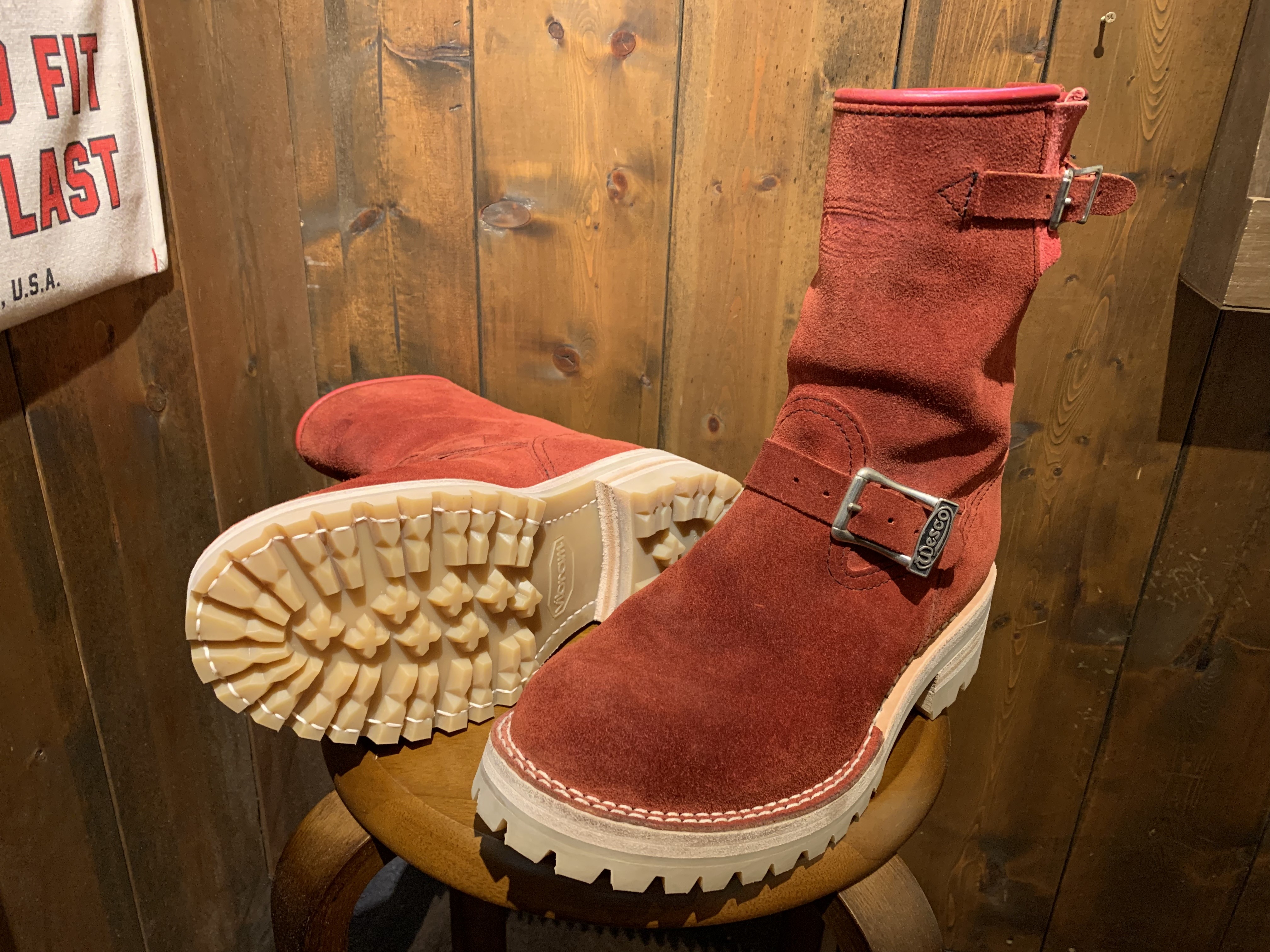 vibram カスタムオーダースエードブーツ8 1/2