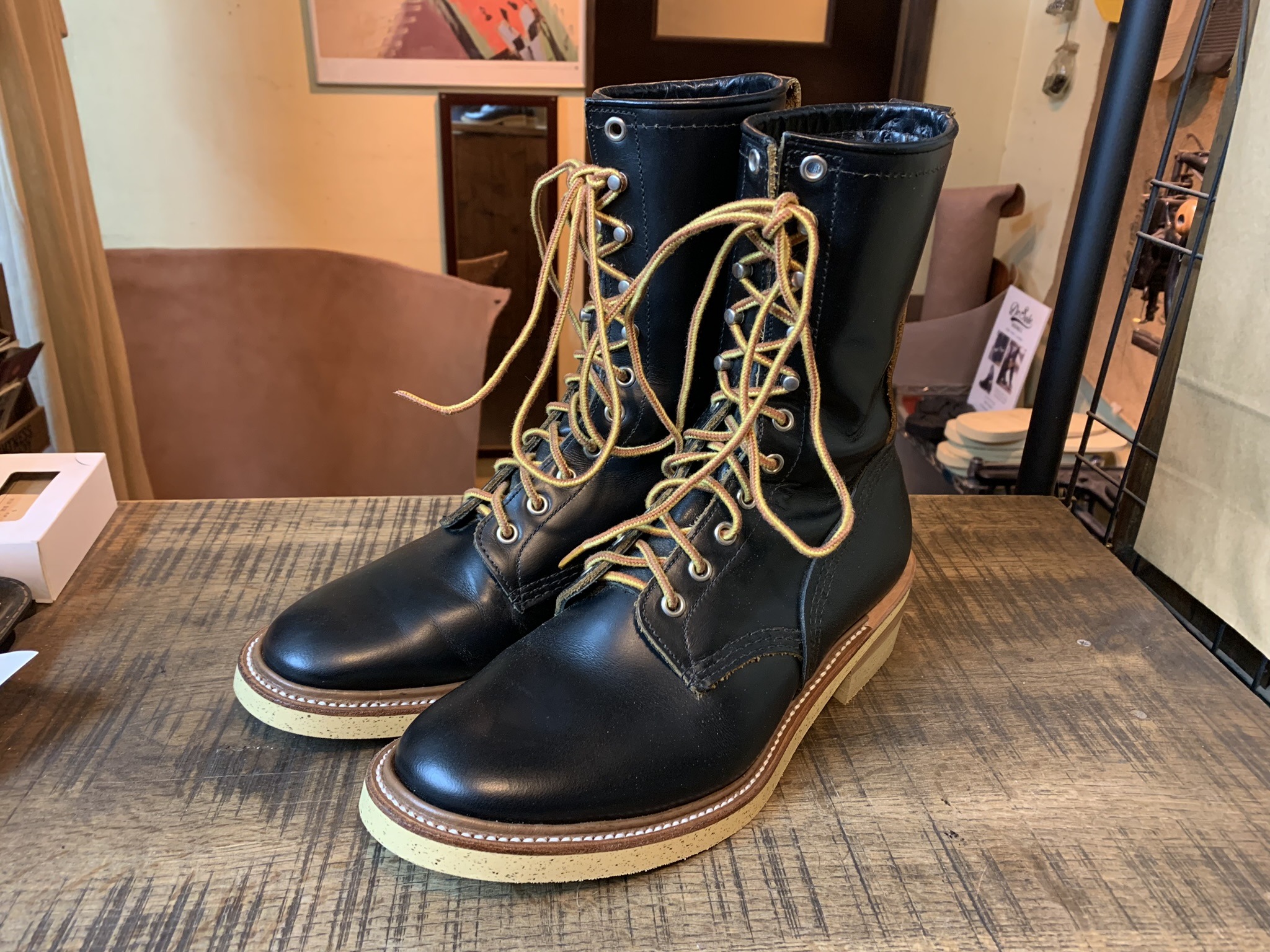 Redwing 9210 ロガーブーツ フラットボックス加工 Dr.sole コ