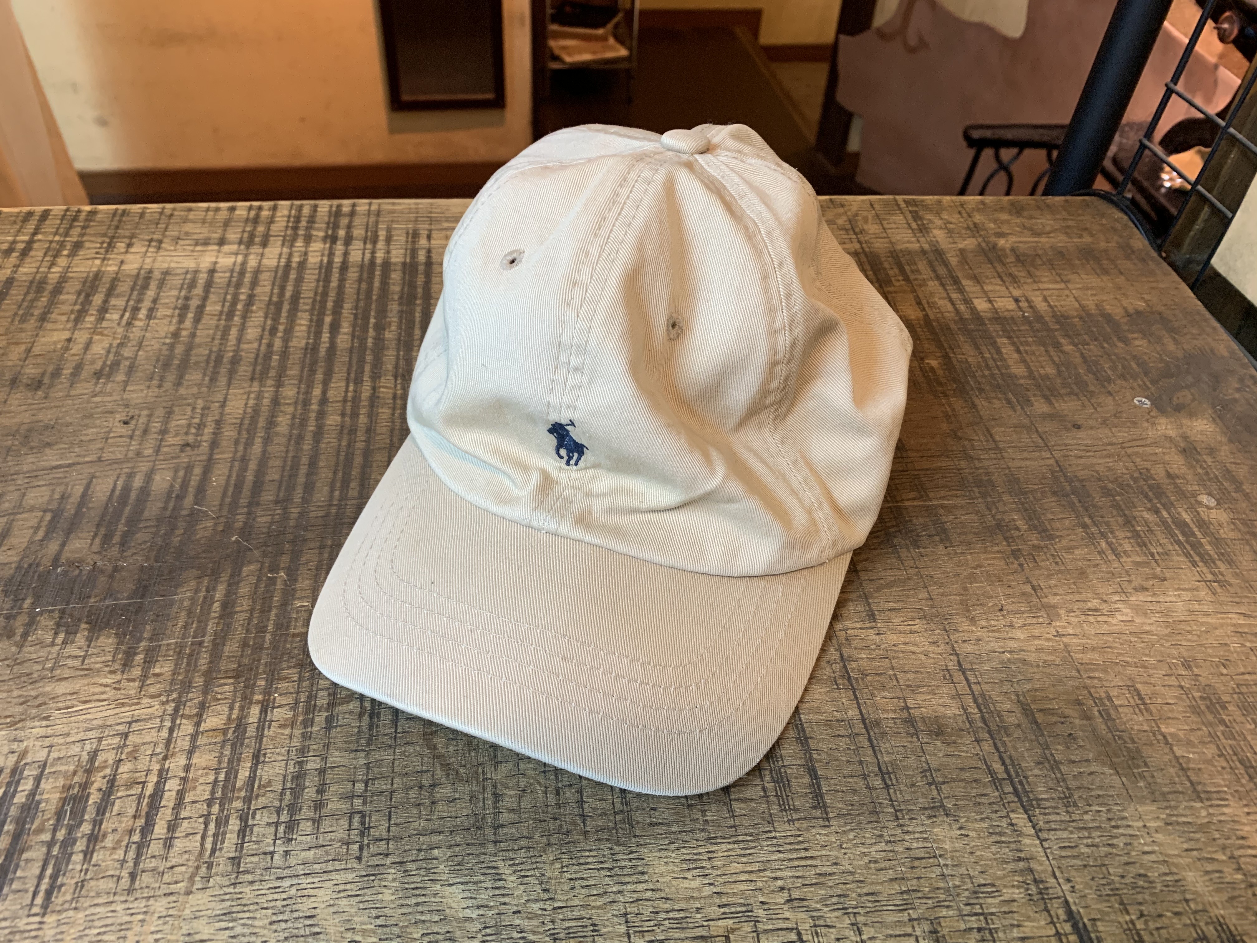 ラルフローレン ステッチ色違い 革ベルト キャップ - 帽子