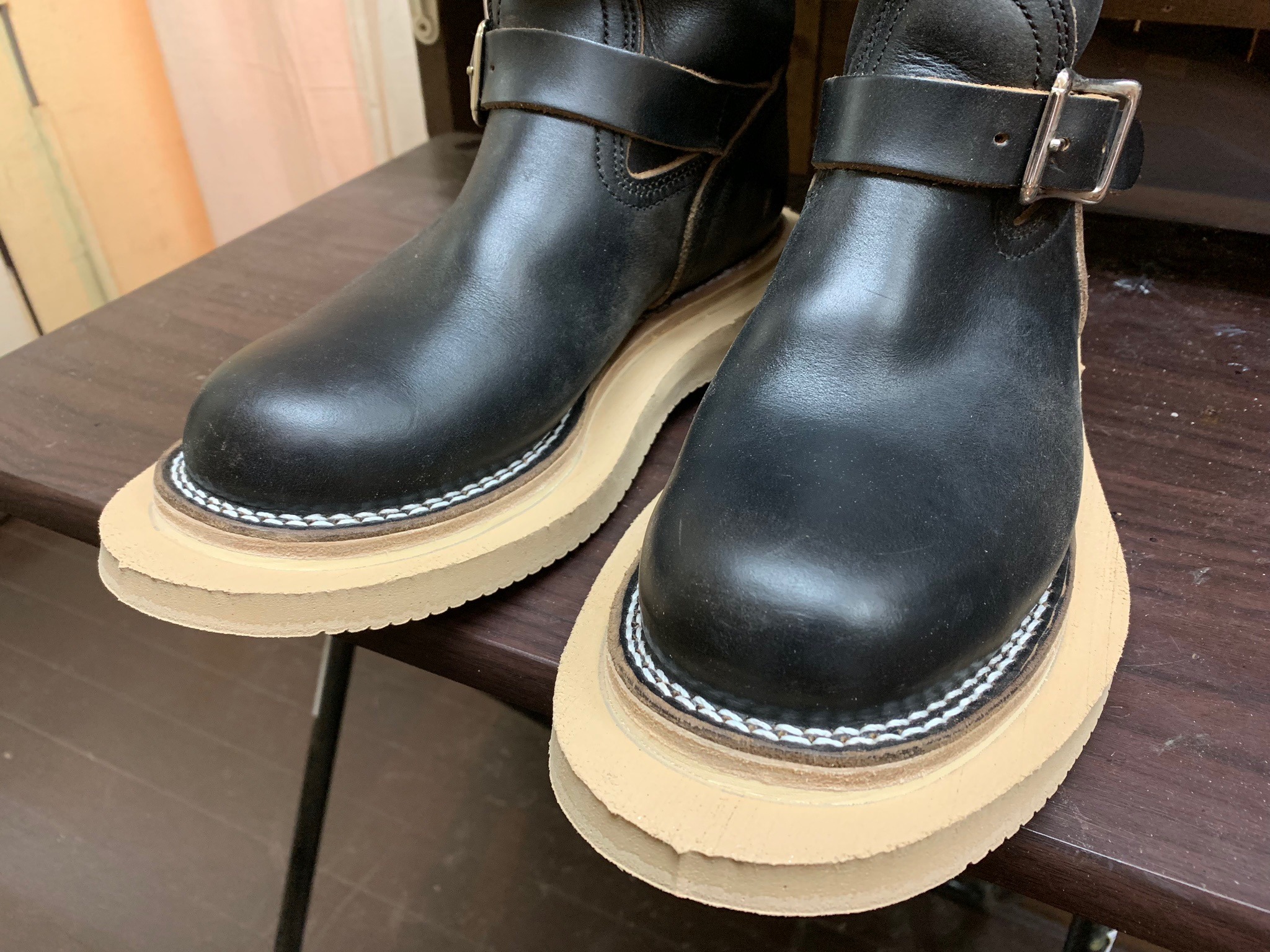 Viberg(ヴァイバー) エンジニアブーツ vibram#2021(サンド) ソール