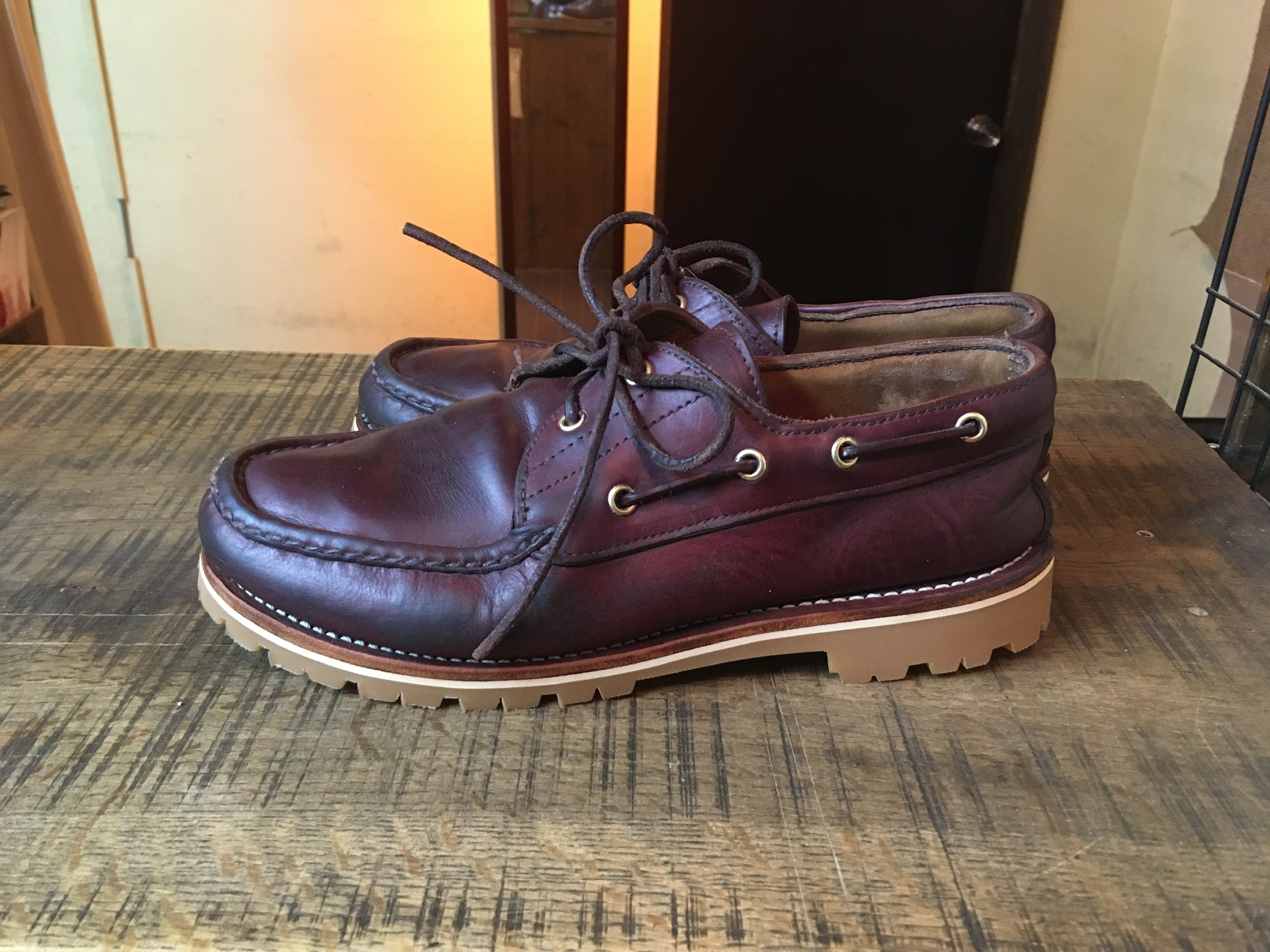 ラッセルモカシン ローカット デッキシューズ vibram#1136ハニー ラッセルモカシン ローカット デッキシューズ vibram#1136ハニー
