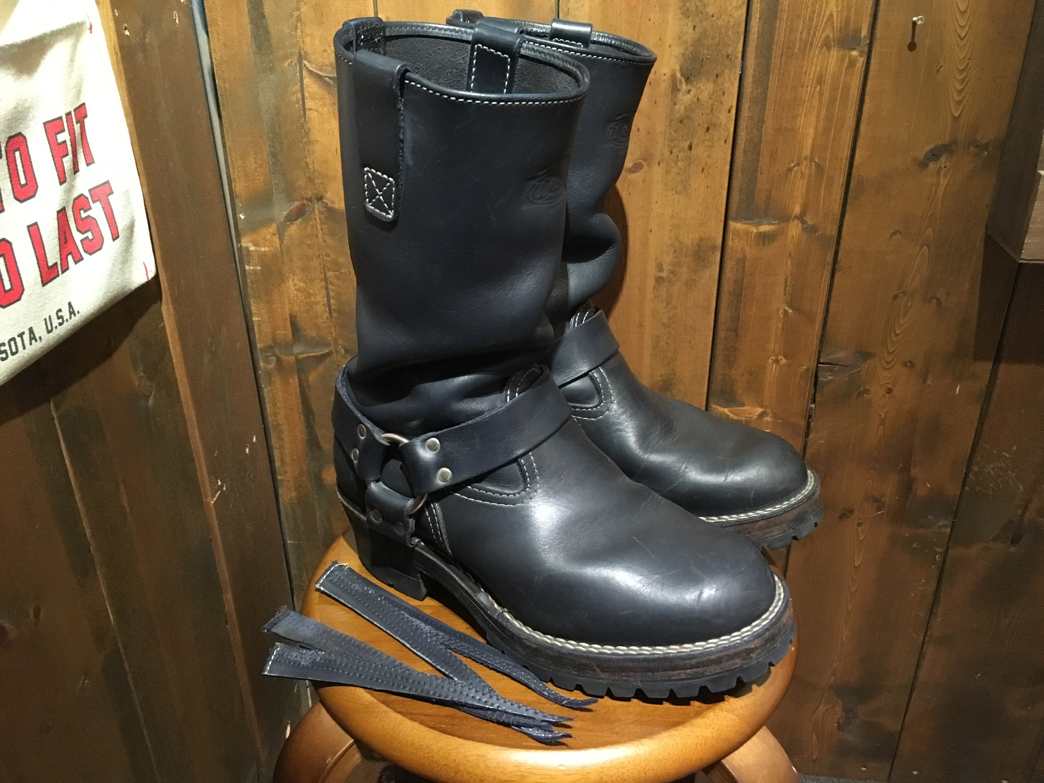 WESCO ハーネスボス エンジニアブーツ シャフト詰め: ソールリペア