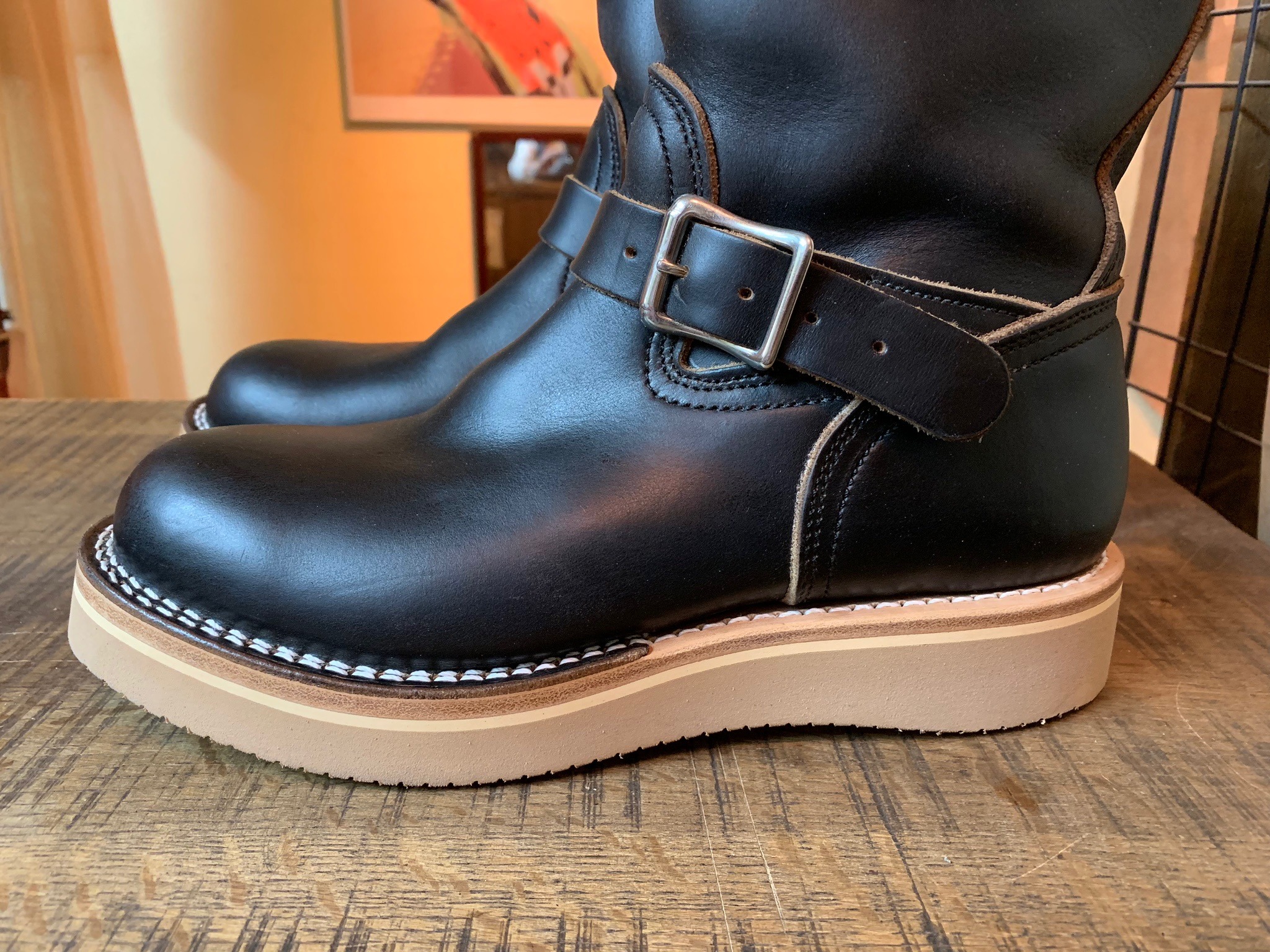 VIBERG エンジニアブーツ 7.5 擦り傷 前ロゴ ビブラム ヴィバーグ VIBERG エンジニアブーツ 7.5 擦り傷 前ロゴ ビブラム