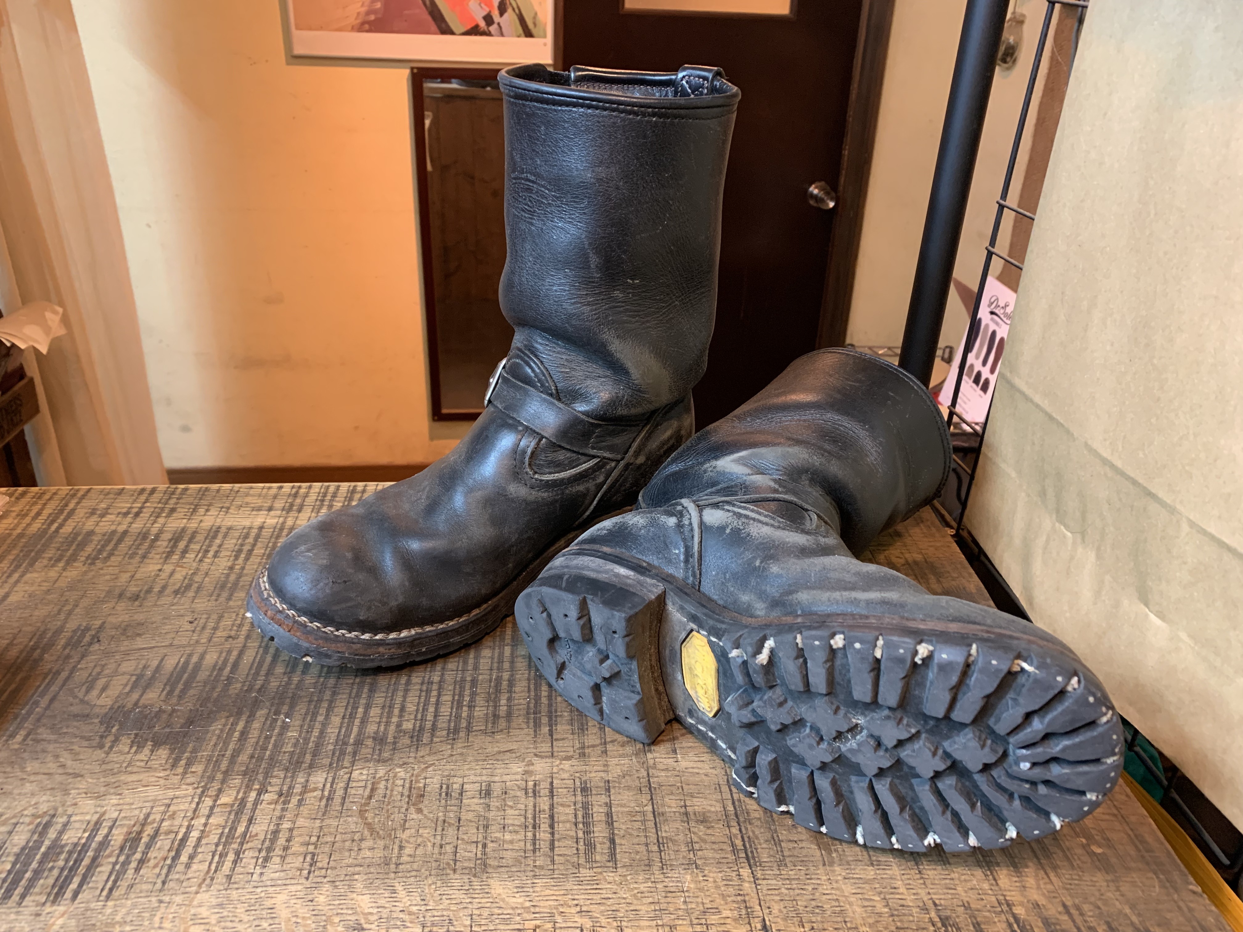 WESCO BOSS ダブルレザーミッド vibram#100ソール交換 シャフト詰め 