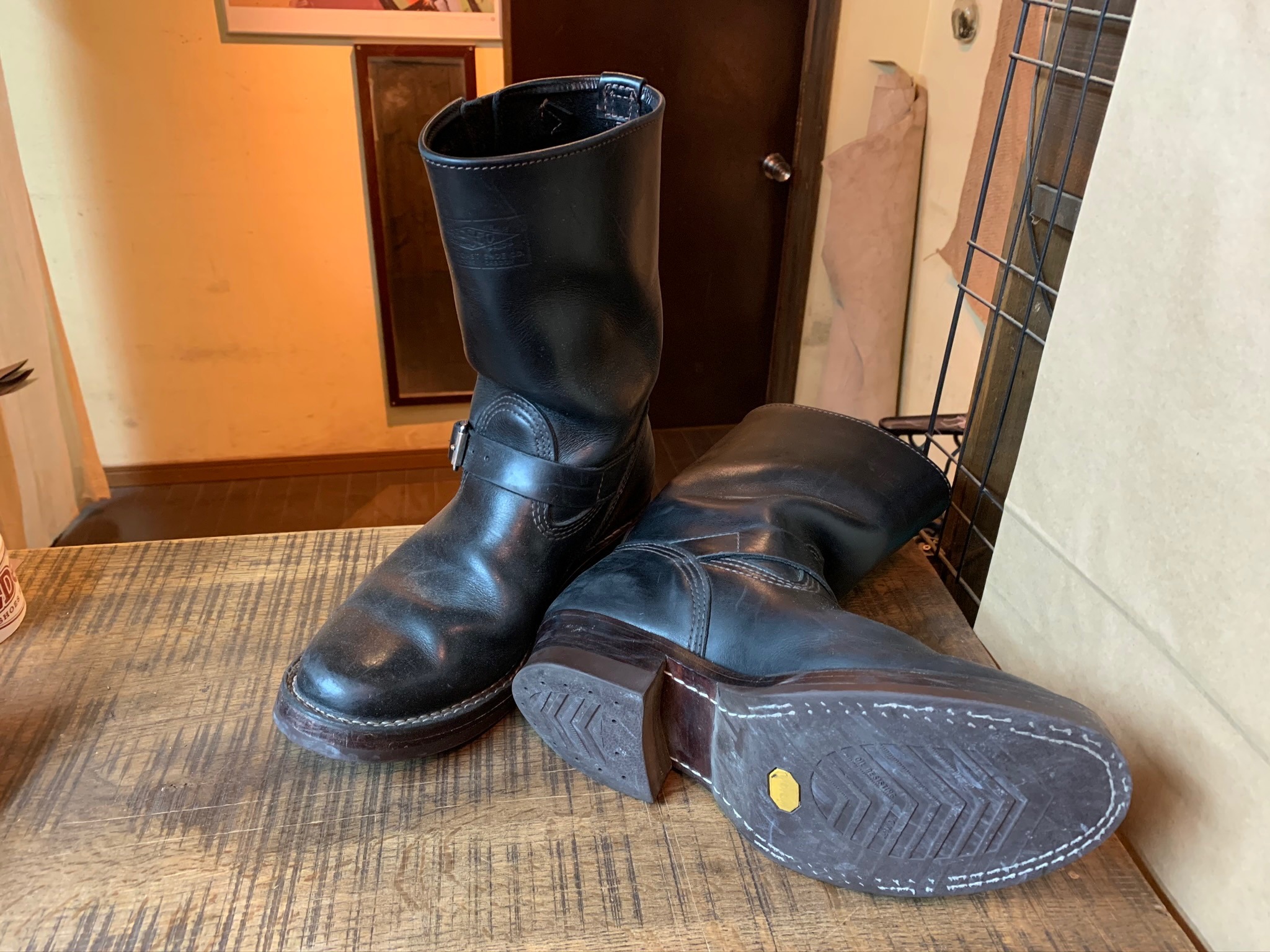 Wesco(ウエスコ) ナローエンジニアブーツ BOSS 先芯抜き vibram#705 ...