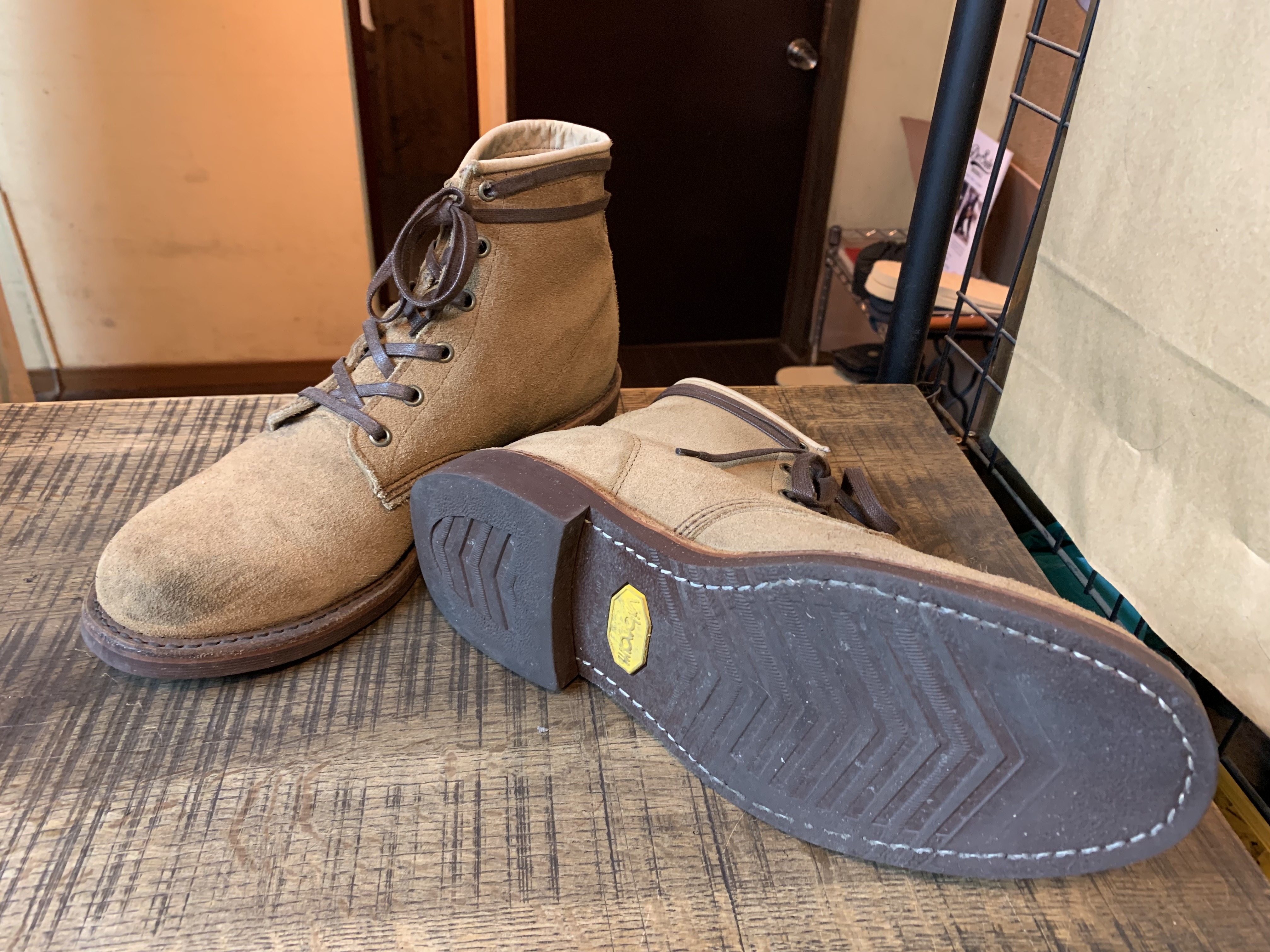 Chippewa ブラウン プレーントゥーブーツ Chippewa ブラウン プレーントゥーブーツ 靴
