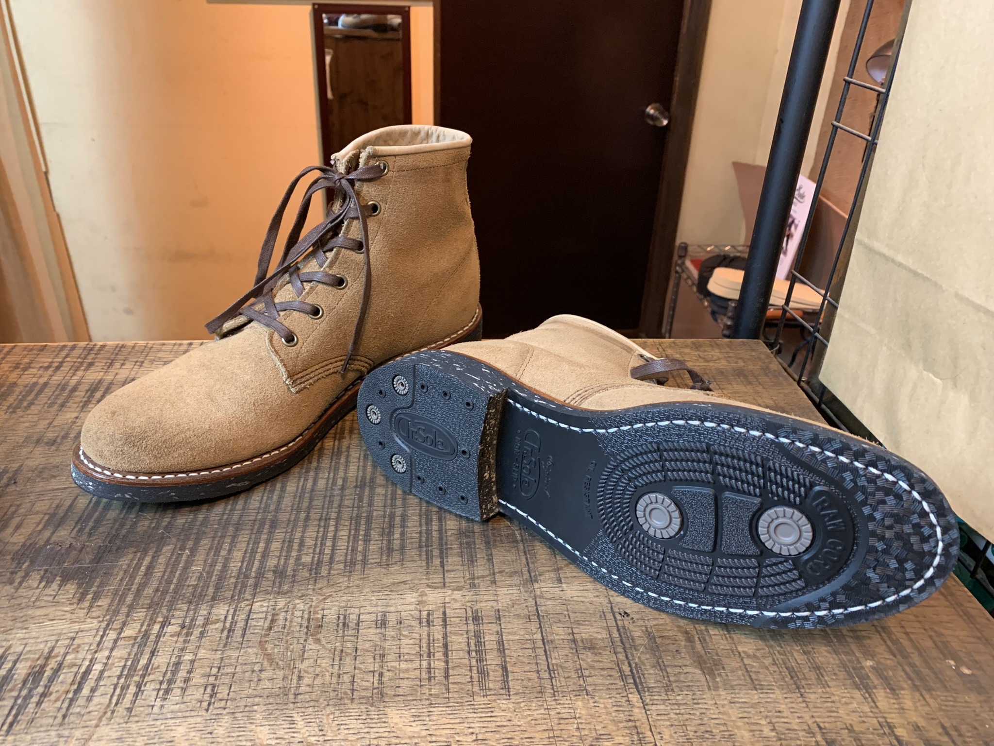 Chippewa(チペワ) プレーントゥレースアップブーツ 先芯抜き Dr Chippewa(チペワ) プレーントゥレースアップブーツ 先芯抜き Dr