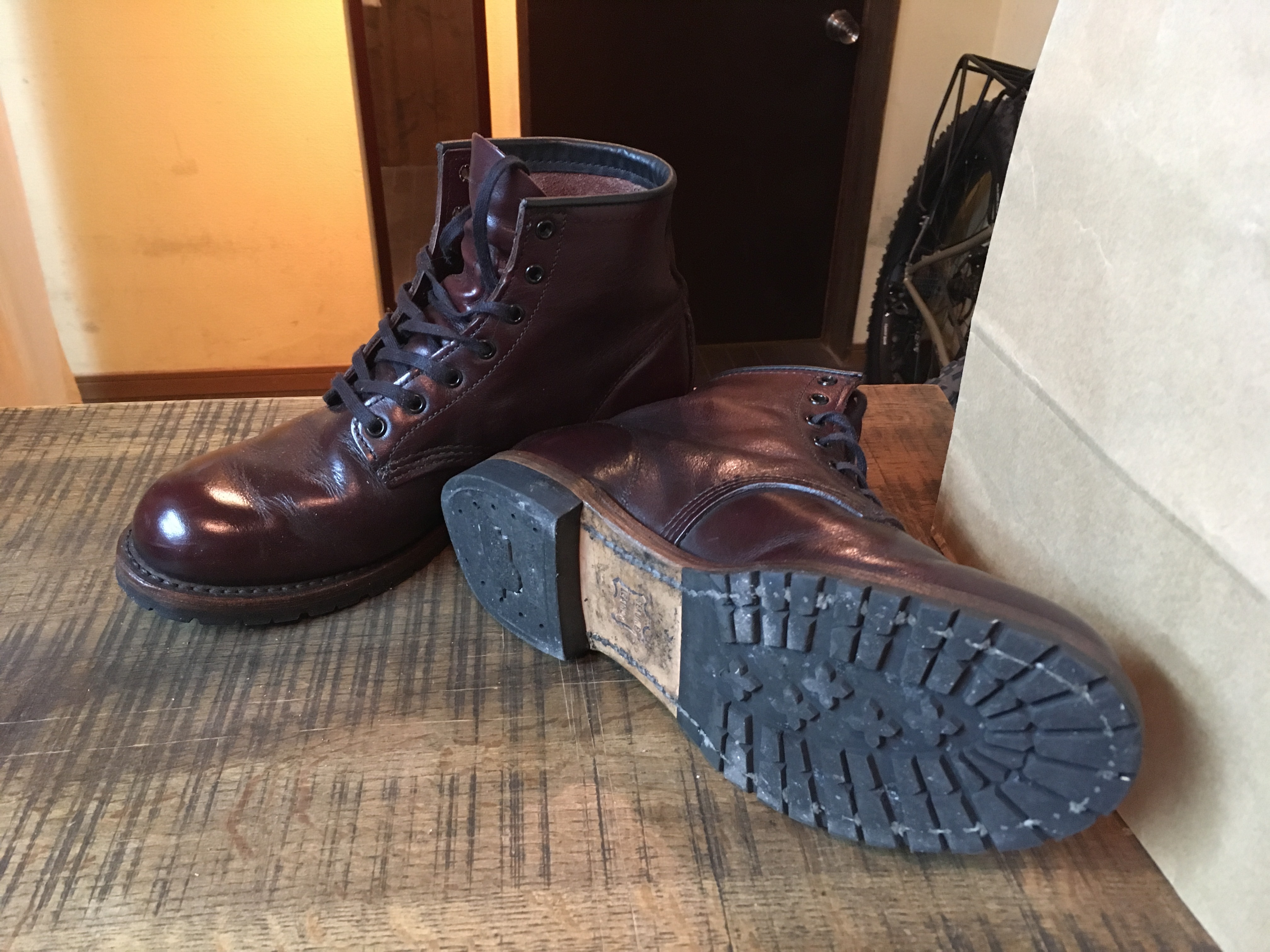 REDWING (レッドウイング) ベックマン レザーソールカスタム: ソールリペア＆カスタム RED CLOUD