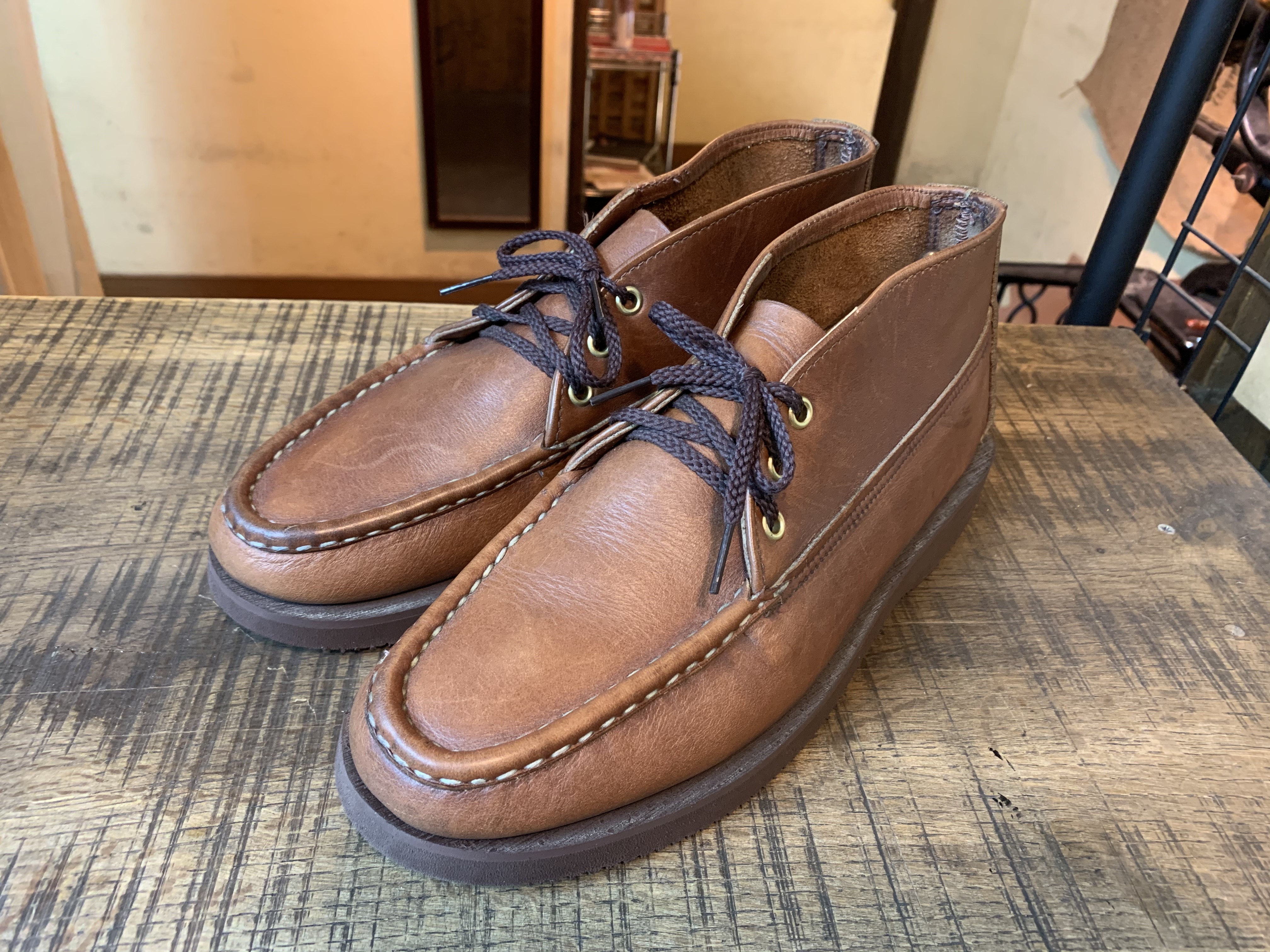 ラッセルモカシン スポーティングクレイチャッカ vibram#2060ソール