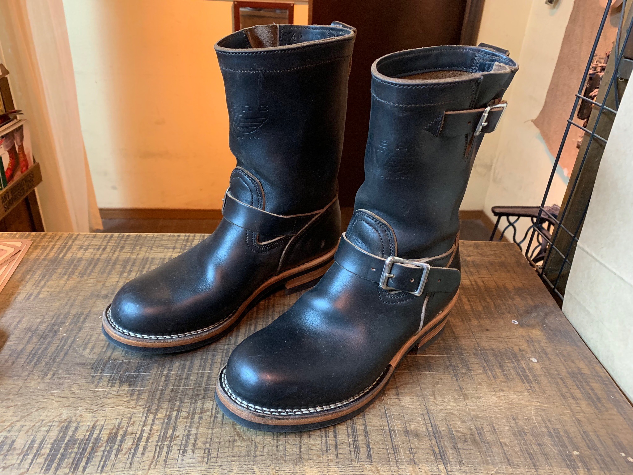 Viberg(ヴァイバー) エンジニアブーツ vibram#2021(サンド) ソール