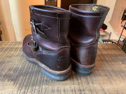 Chippewa (チペワ) エンジニアブーツ トゥスチール除去 vibram#2021